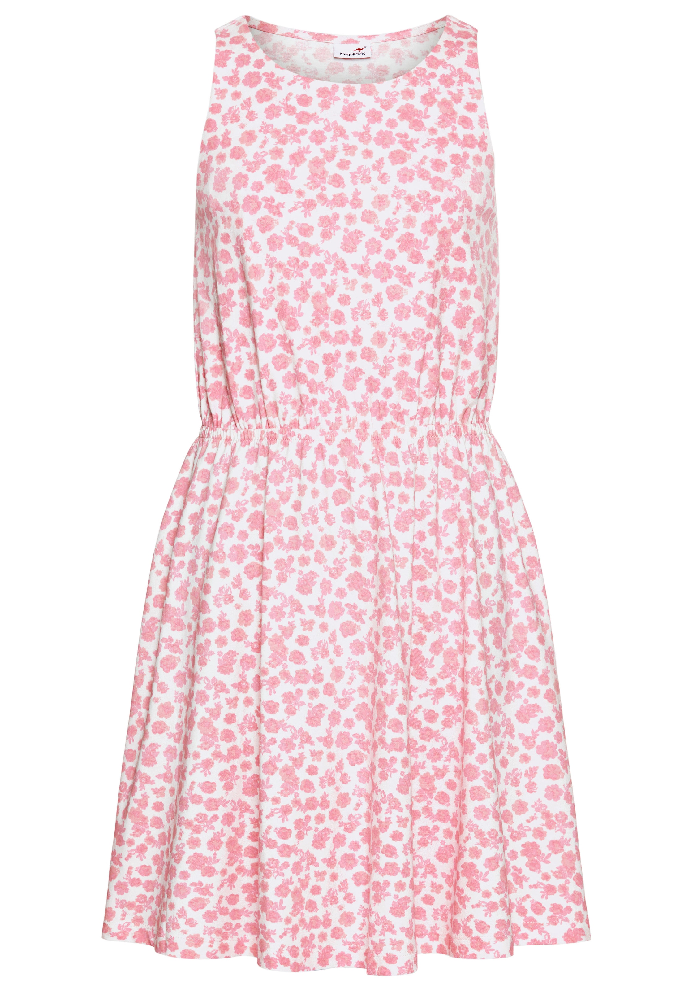 KangaROOS Jerseykleid », Skaterkleid in schönen Allover-Muster« für Partys und Treffen mit Freunden,  kniefrei,  modisch