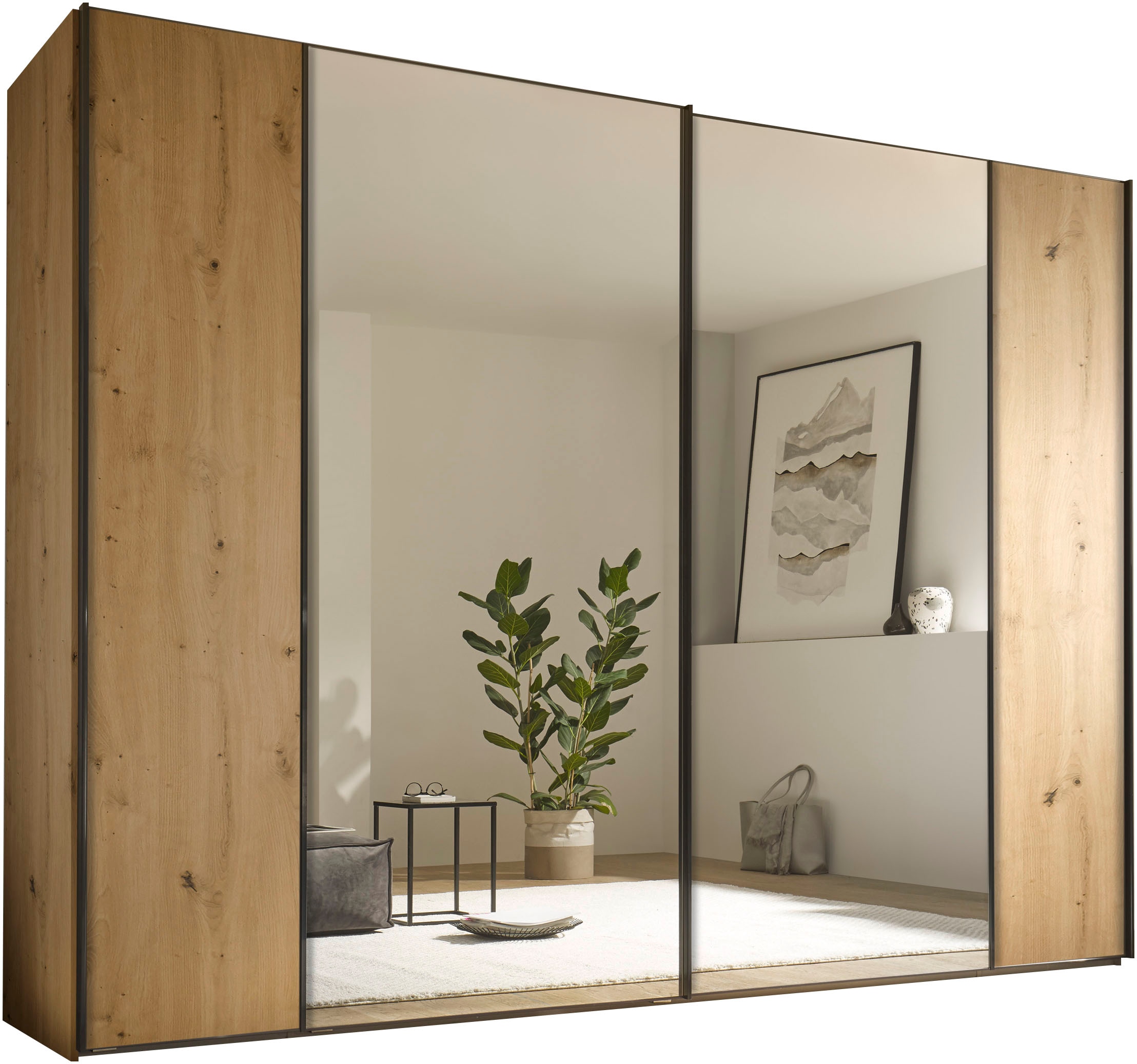 STAUD Schwebetürenschrank »Sonett 120 G, Made in Germany« mit vier verschie günstig online kaufen