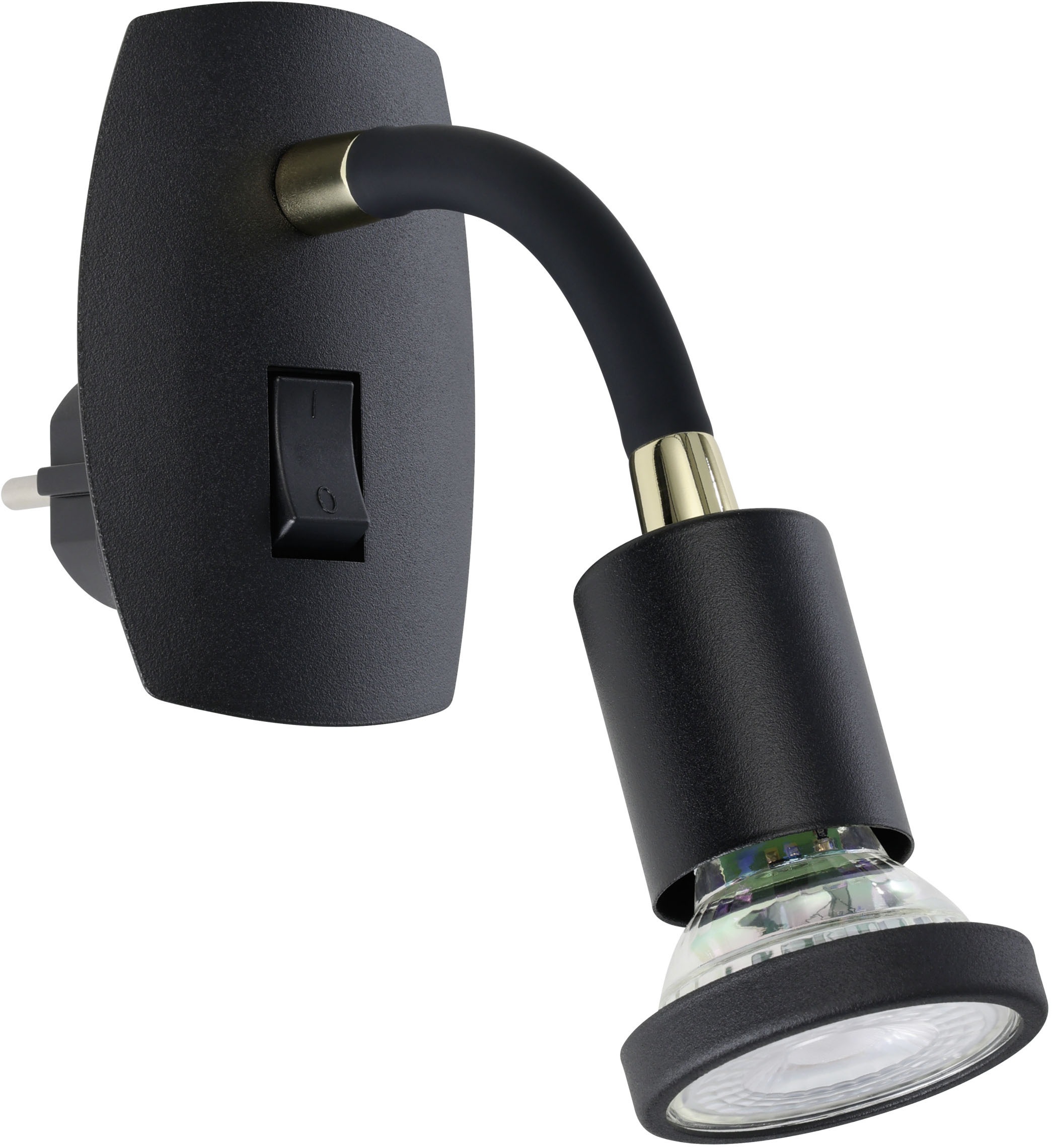 EGLO Steckdosenleuchte »PARRINI Steckerlampe - Stahl, Kunststoff - GU10 - 1 günstig online kaufen