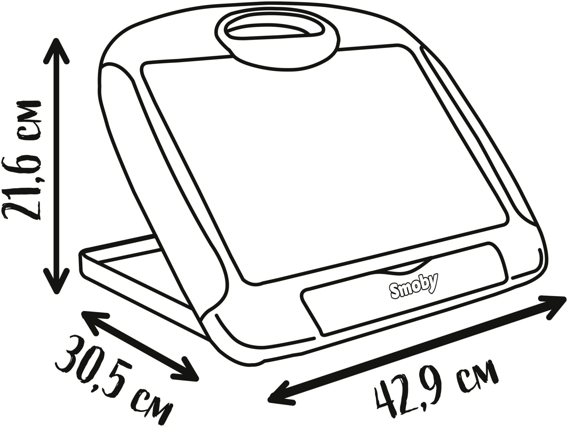 Smoby Tafel »Tisch-Maltafel«, mit abwischbarer Schreibfläche; Made in Europe