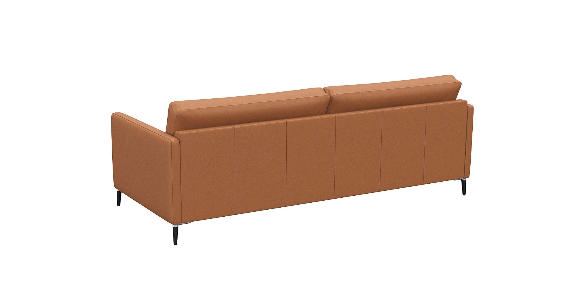 FLEXLUX 3-Sitzer »Fiore, super Sitzkomfort durch Kaltschaum im Sitz«, schmale Armlehnen, Füße Alu+schwarz