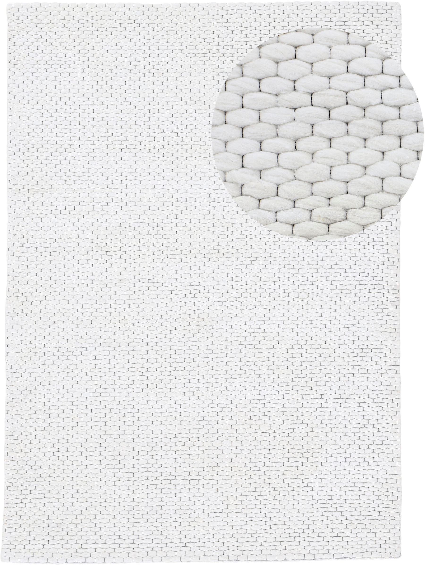 carpetfine Wollteppich »Sina, auch als Läufer«, rechteckig, 14 mm Höhe, Han günstig online kaufen