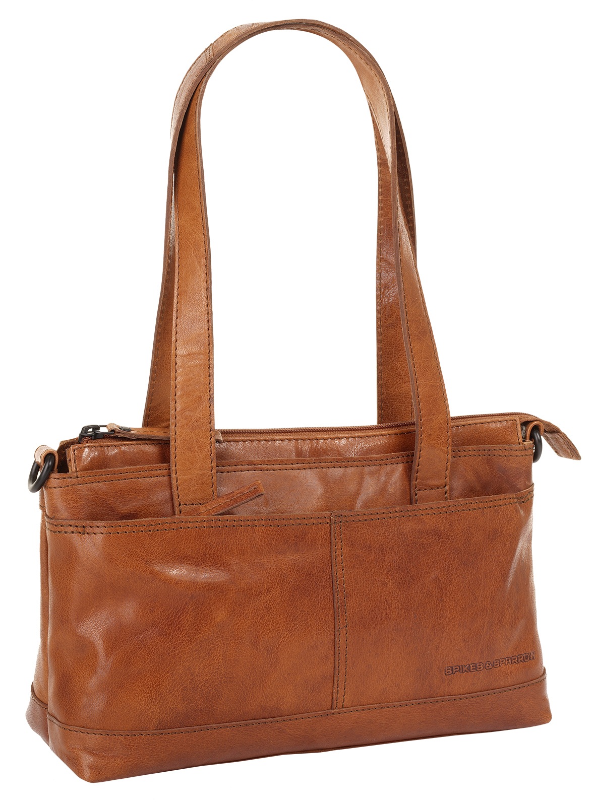 Spikes & Sparrow Henkeltasche, echt Leder