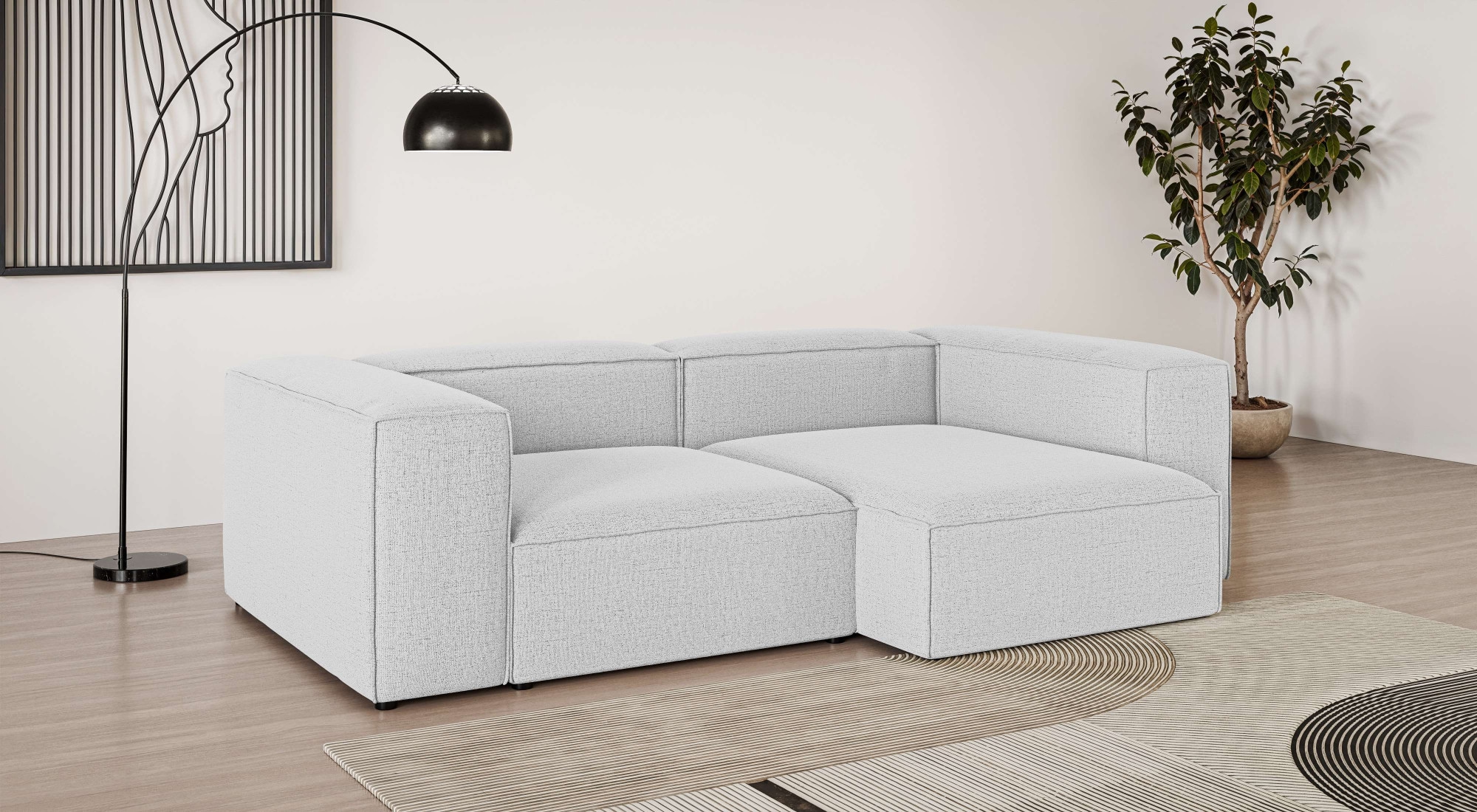 INOSIGN Ecksofa »XL HAILY L-Form, Modularsofa extra tief, Maße B/T/H: 260/1 günstig online kaufen