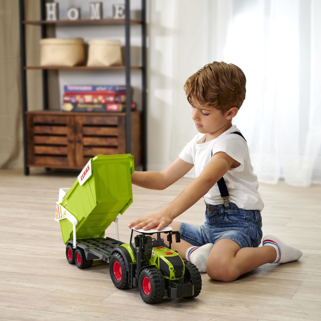 Dickie Toys Spielzeug-Traktor »CLAAS mit Anhänger«, mit Licht und Sound