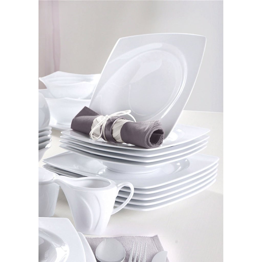 CreaTable Tafelservice »Geschirr-Set Celebration«, (Set, 12 tlg., Teller Set für 6 Personen)