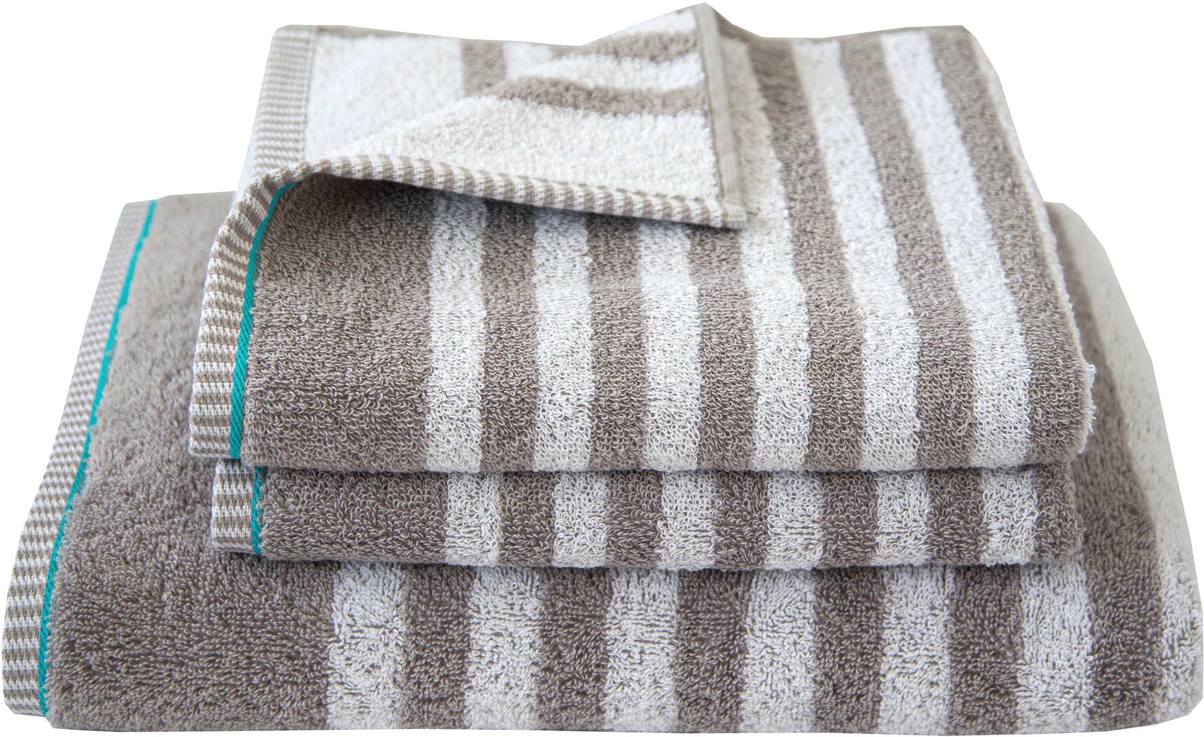 Dyckhoff Handtuch Set »Maritim, Sea Stripe«, Set, 3 tlg., Frottier, 2 Handt günstig online kaufen