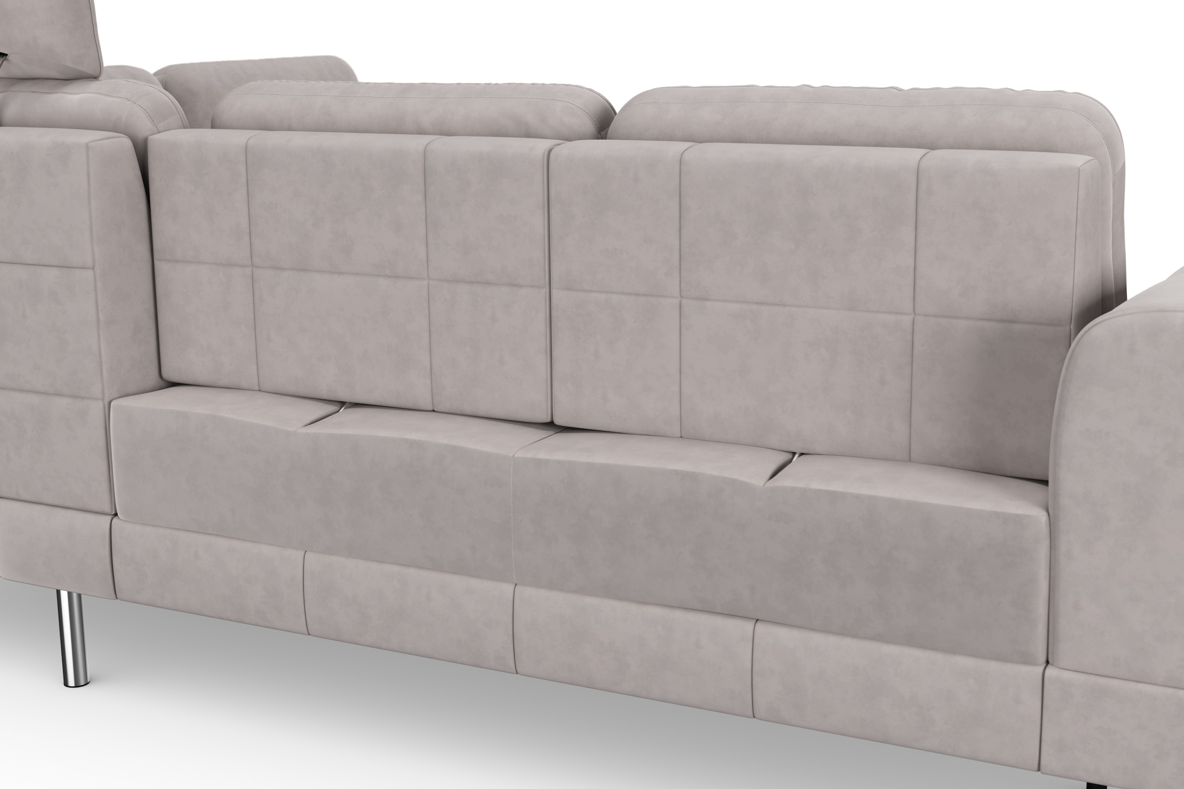 sit&more Ecksofa »Bendigo L-Form«, inklusive Sitztiefenverstellung, Bodenfreiheit 15 cm, in 2 Fußfarben