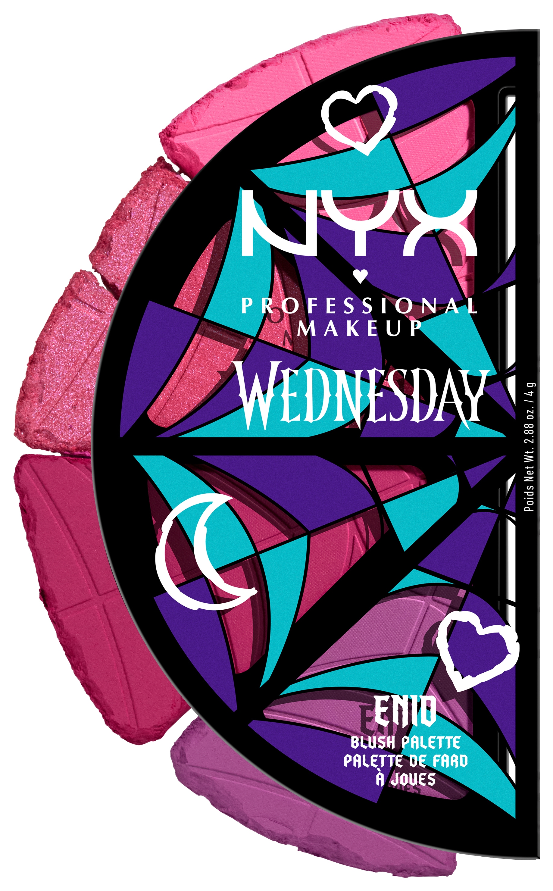 NYX Puder »NYX Professional Makeup Wednesday Stained Glass Palette Blush«