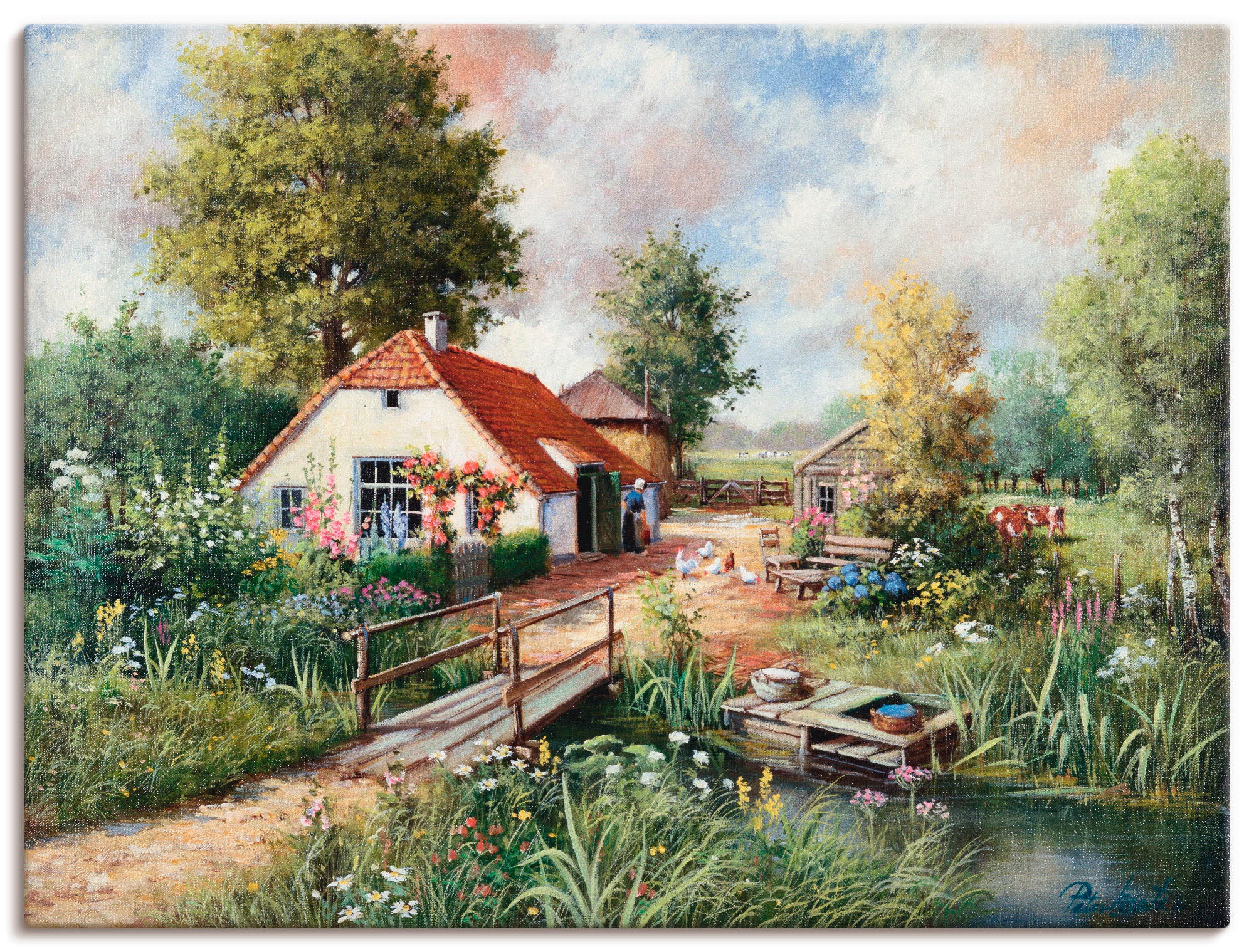 Artland Wandbild »Bauernhof« Gebäude 1 Stk. tlg. als Leinwandbild, Poster i günstig online kaufen