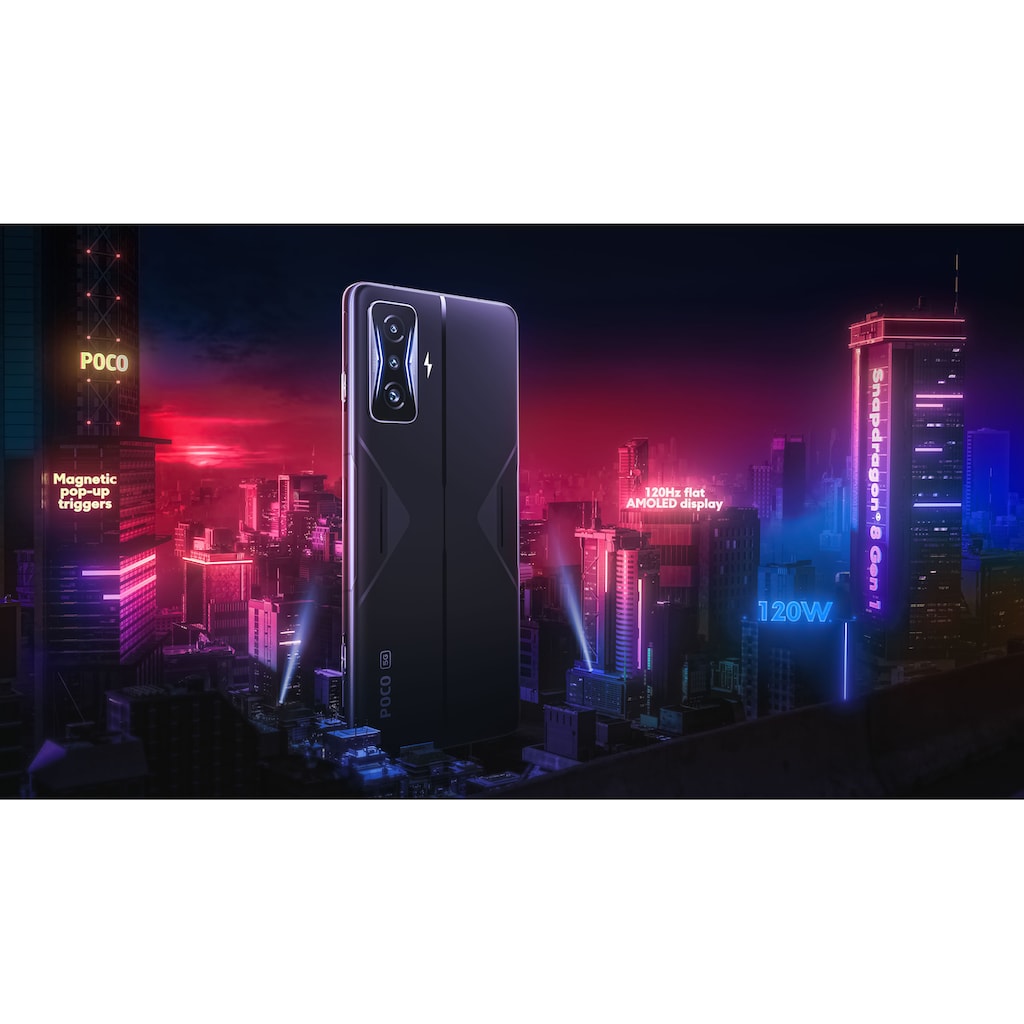 Xiaomi Smartphone »XIAOMI POCO F4 GT 8GB+128GB«, Stealth Black, 16,94 cm/6,67 Zoll, 128 GB Speicherplatz