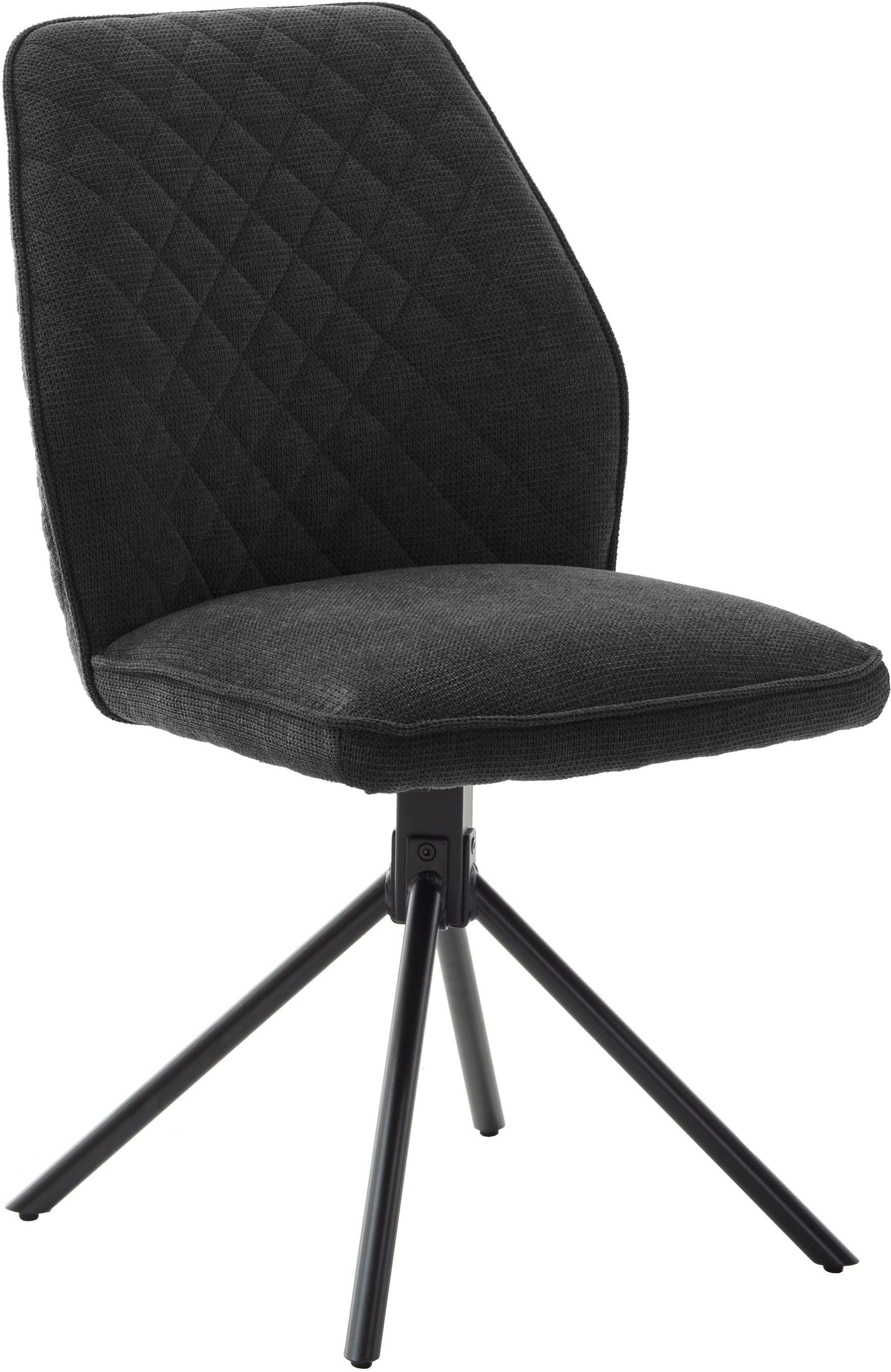 MCA furniture Esszimmerstuhl »ACANDI«, Chenilleoptik, (2er-Set),drehbar 180°, Sitzhöhe von ca. 50 cm, Belastbarkeit 120 kg