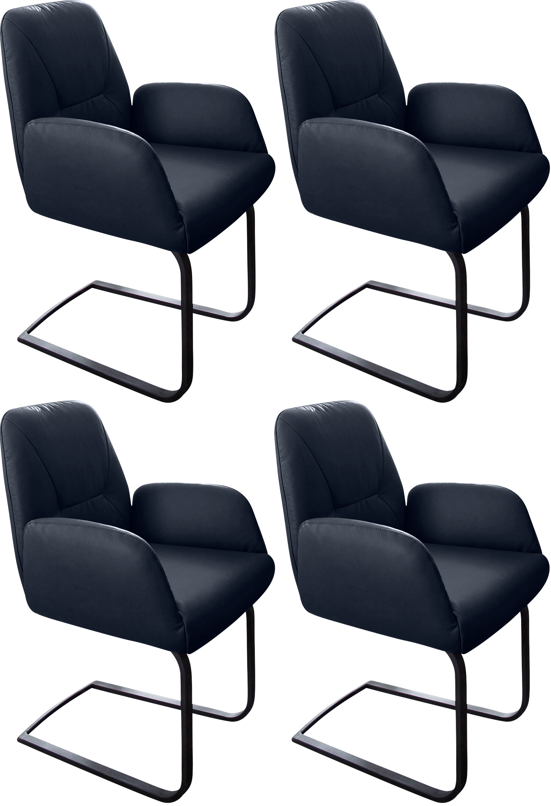 W.SCHILLIG Freischwinger »ole« (Set) 4 Stk.2er- oder 4er-Set, Gestell in Sc günstig online kaufen