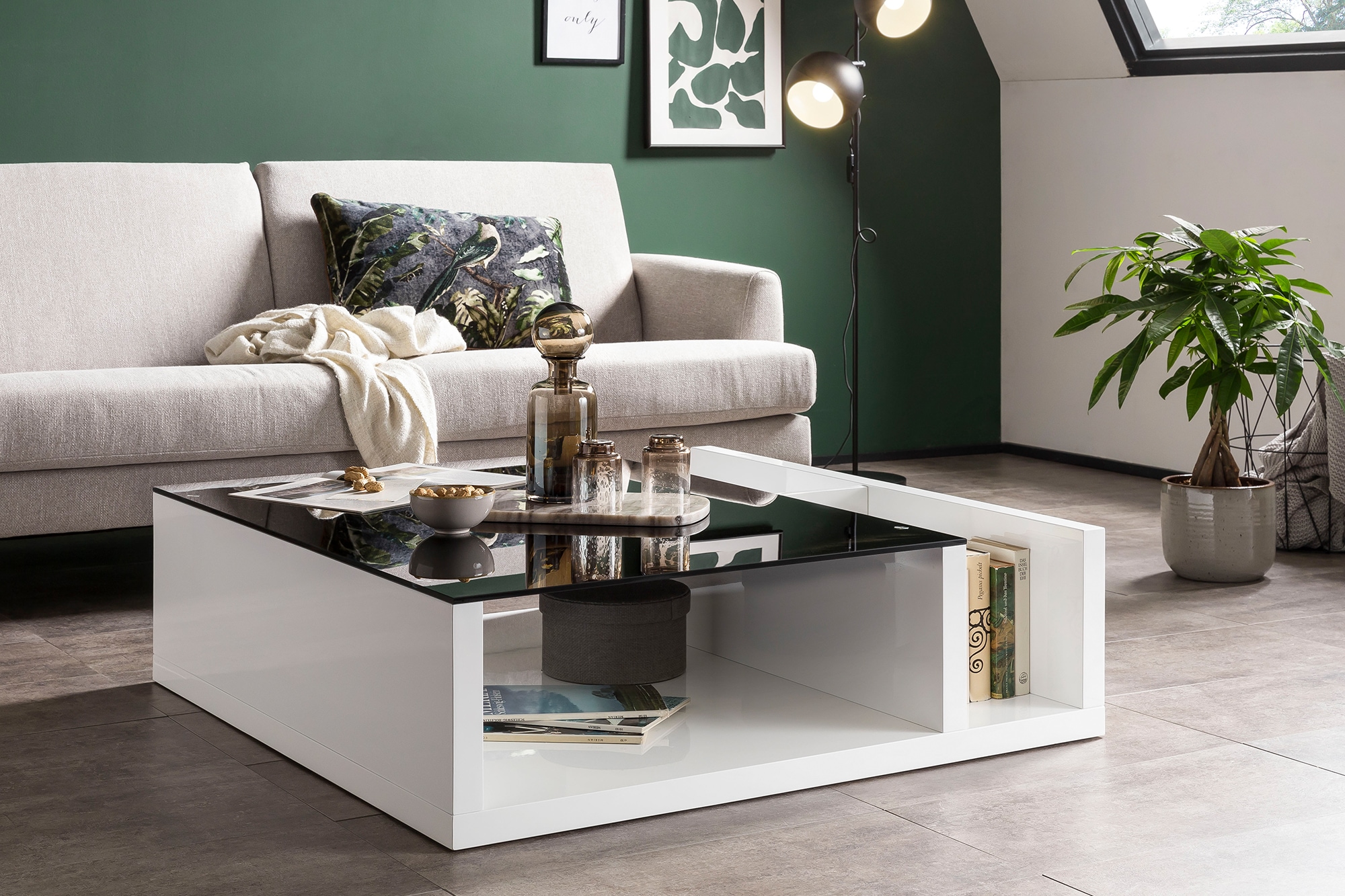 SalesFever Couchtisch, Mit seitlichem Magazinfach