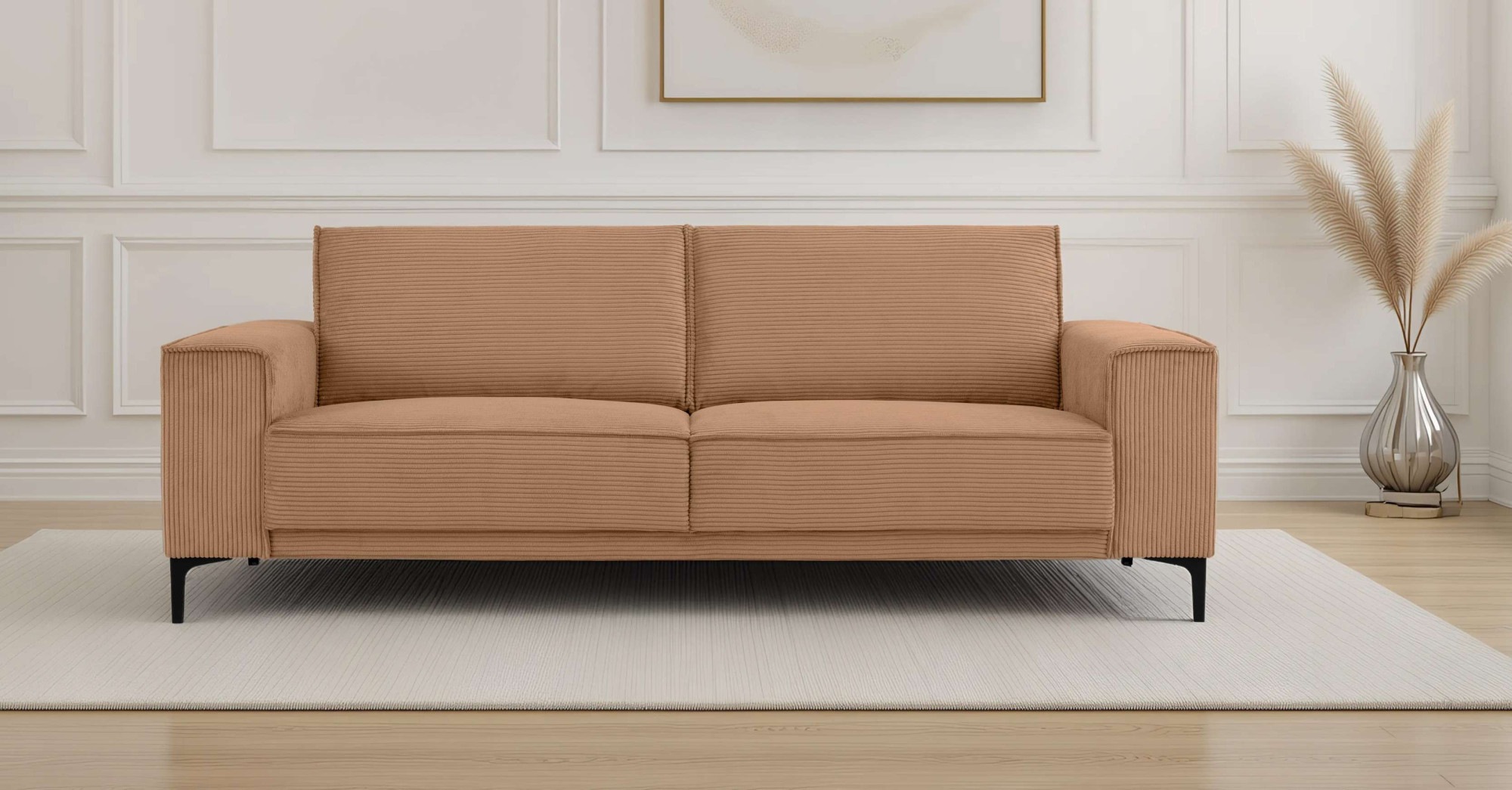 PLACES OF STYLE 3-Sitzer »3er Sofa Oland, Struktur, Flachgewebe, Luxus-Micr günstig online kaufen