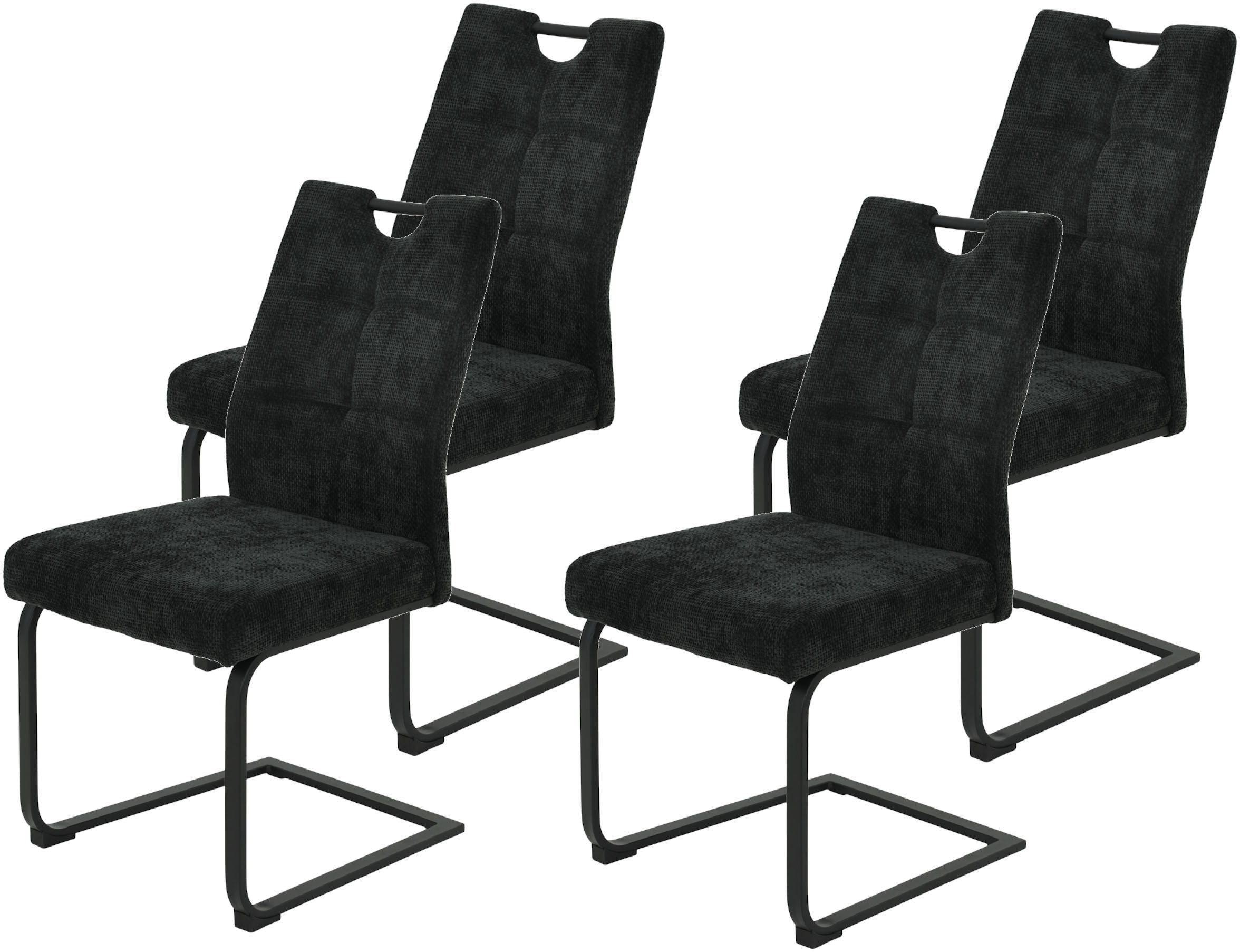 HELA Freischwinger »EVA Esszimmerstuhl«, (Set), 4 St., XL-Breite, Komfortsi günstig online kaufen