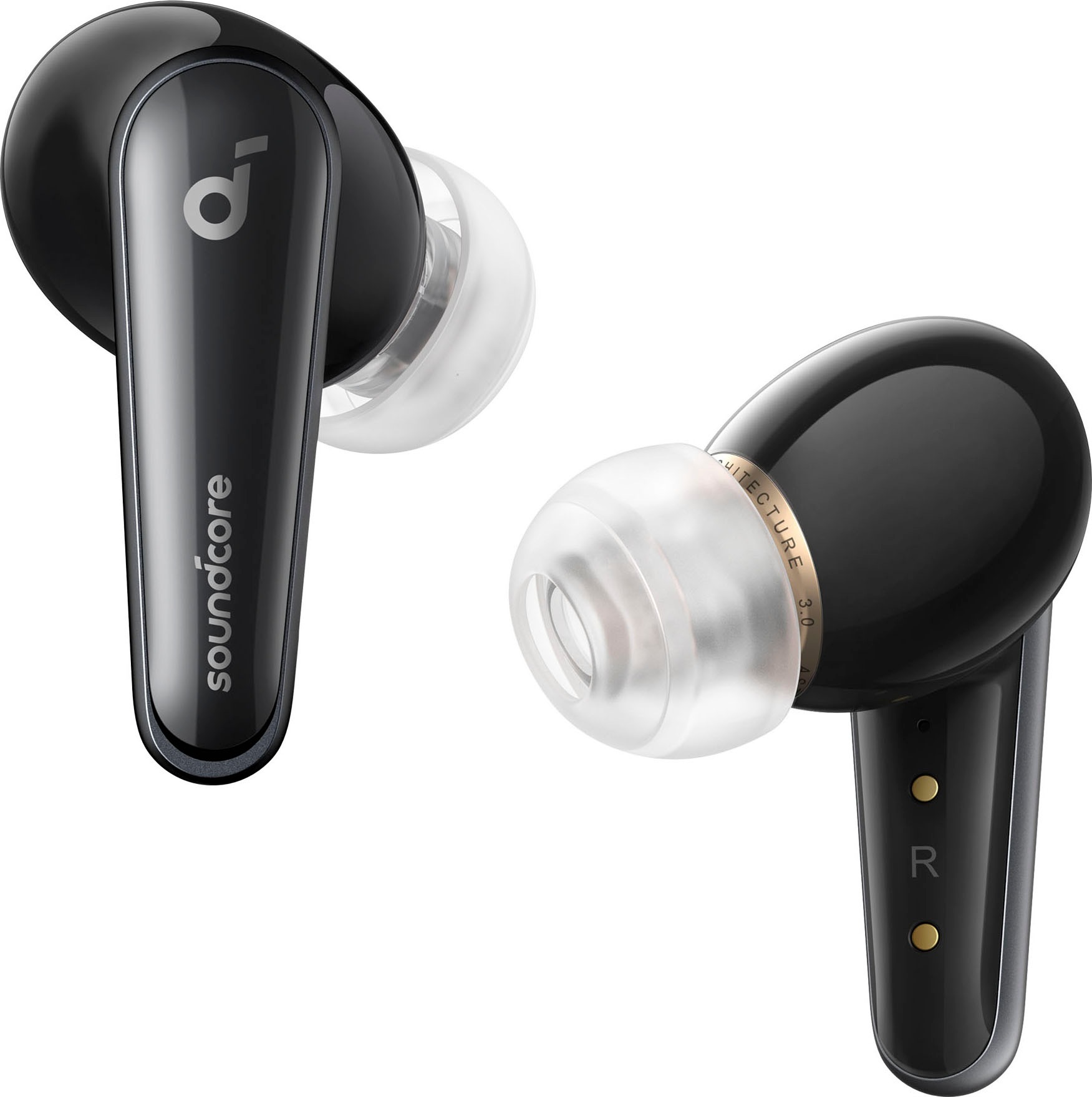 Anker In-Ear-Kopfhörer »Soundcore Liberty 4«, Bluetooth, Active Noise Cancelling (ANC)-Freisprechfunktion-Hi-Res-Multi-Point-Verbindung-Transparenzmodus-kompatibel mit Siri