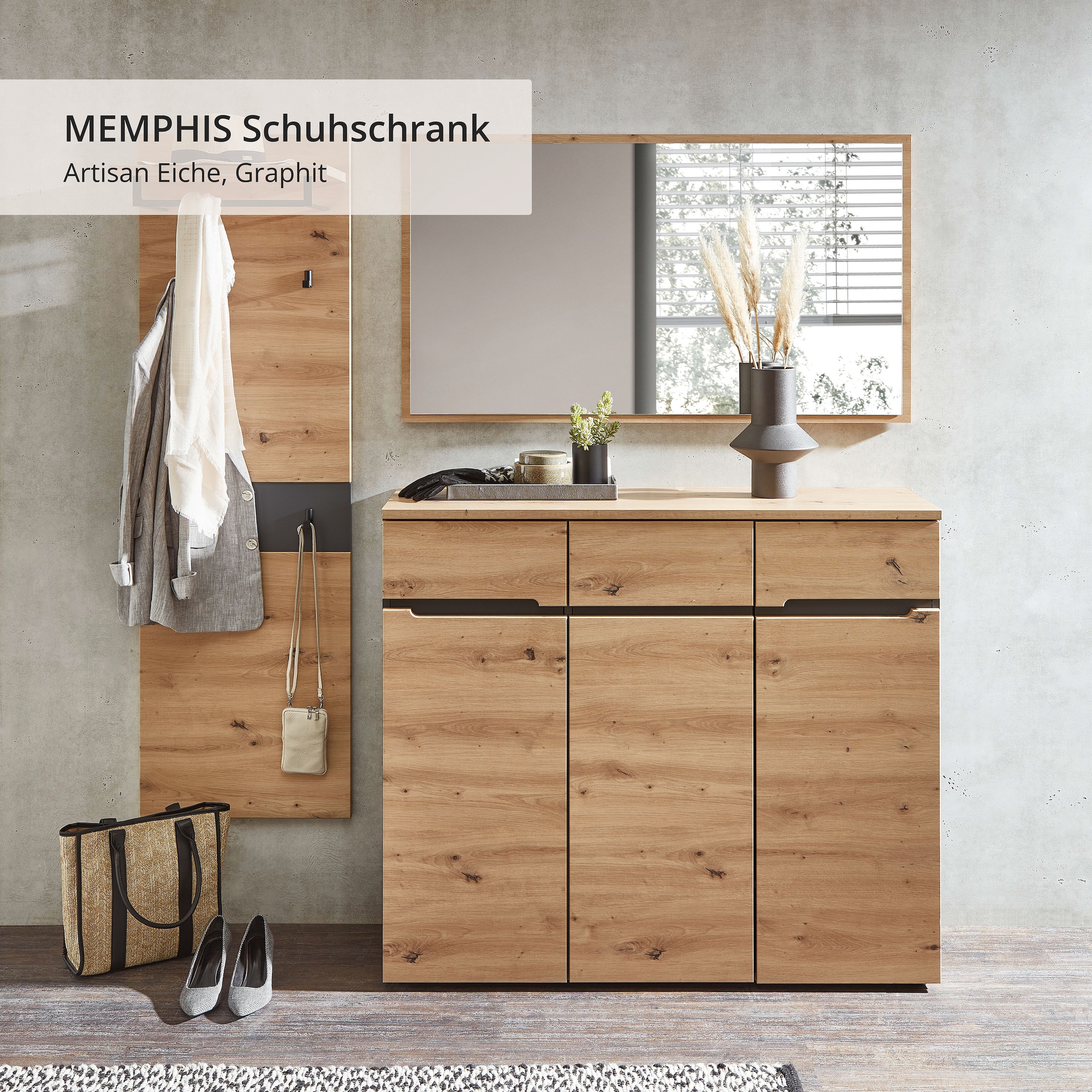 Innostyle Schuhschrank »MEMPHIS, TOPSELLER!«, (Schuhschrank, Schuhregal)
