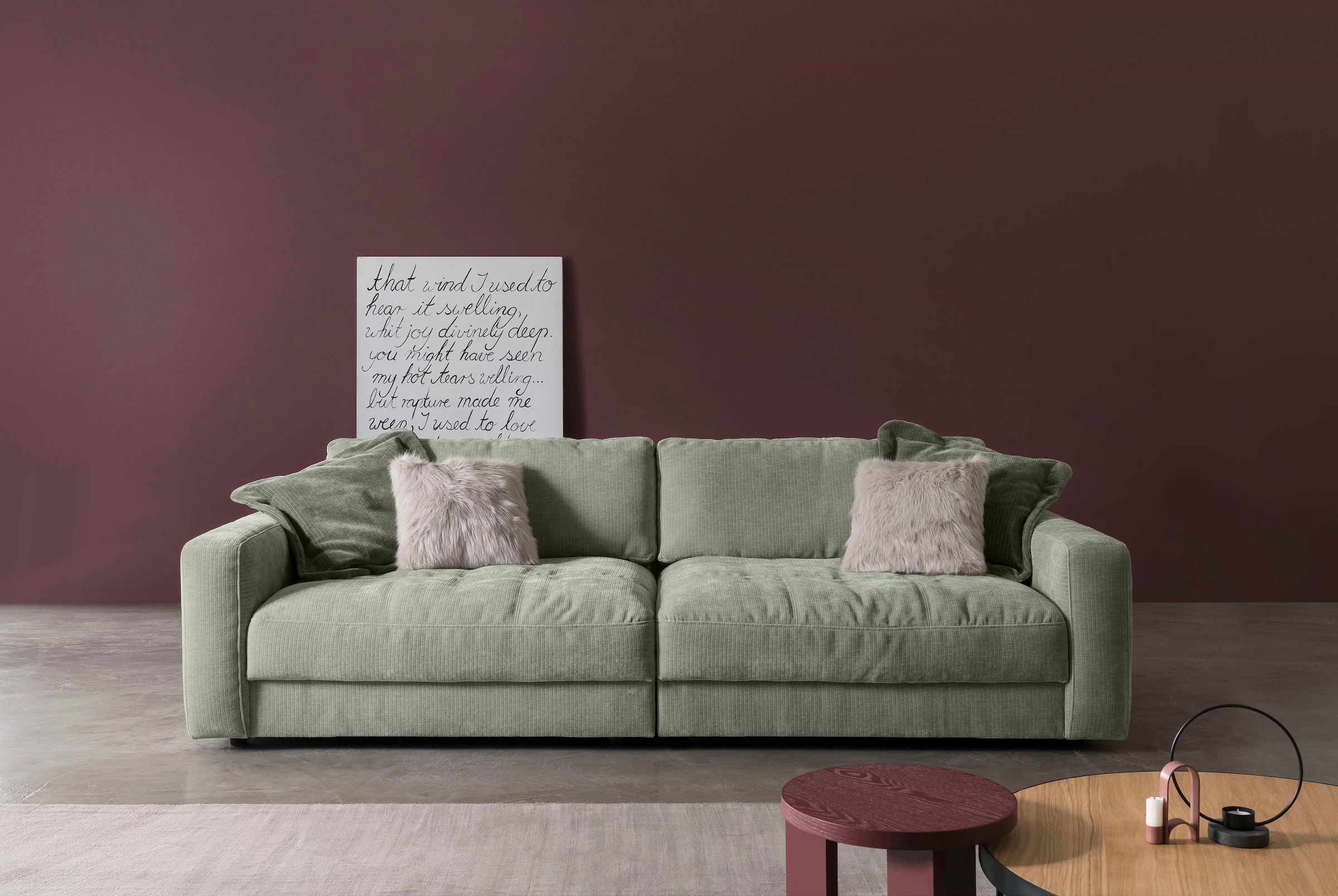 BETYPE Big-Sofa »Be Comfy«, legerer Sitzkomfort, wahlweise mit manueller Sitztiefenverstellung