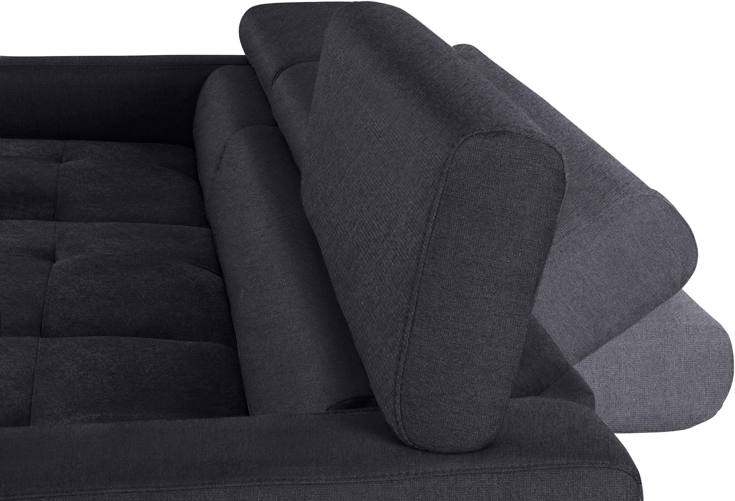 COTTA Ecksofa »Sammy L-Form« mit Kopfteilverstellung, wahlweise mit Schlaffunktion & Bettkasten