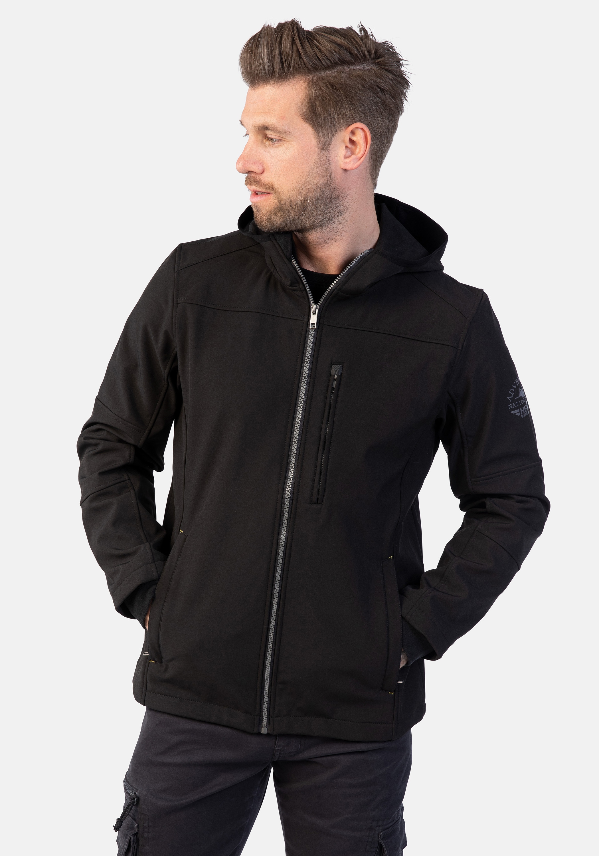 HERO by John Medoox Softshelljacke »JOEY Softshelljacke mit Fleecefutter«, Regular Fit Casual Softshell für Herren