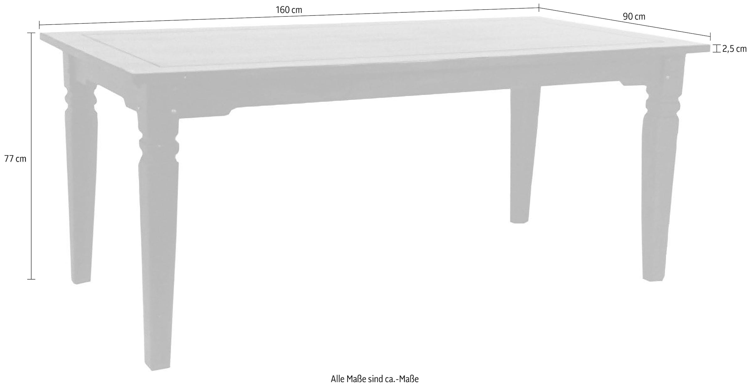 SIT Esstisch »Samba« im Lodge-Stil mit antikfinish