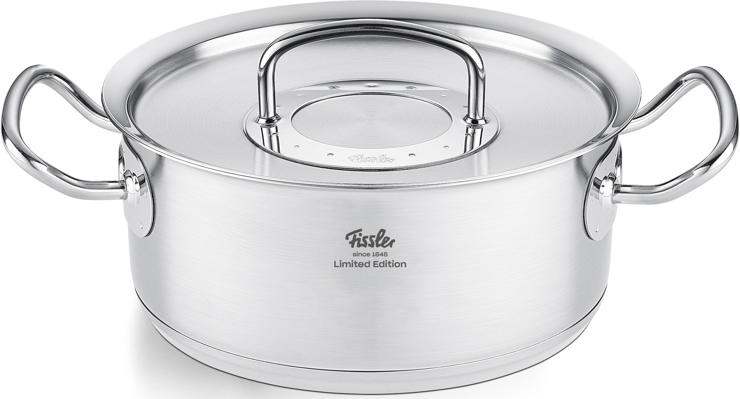 Fissler Topf-Set »Original-Profi Collection® Retro«, Edelstahl 18/10, (Set, 9 tlg., 3 Kochtöpfe,1 Bratentopf, 1 Stielkasserolle, 4 Metalldeckel), Limited Edition, Made in Germany