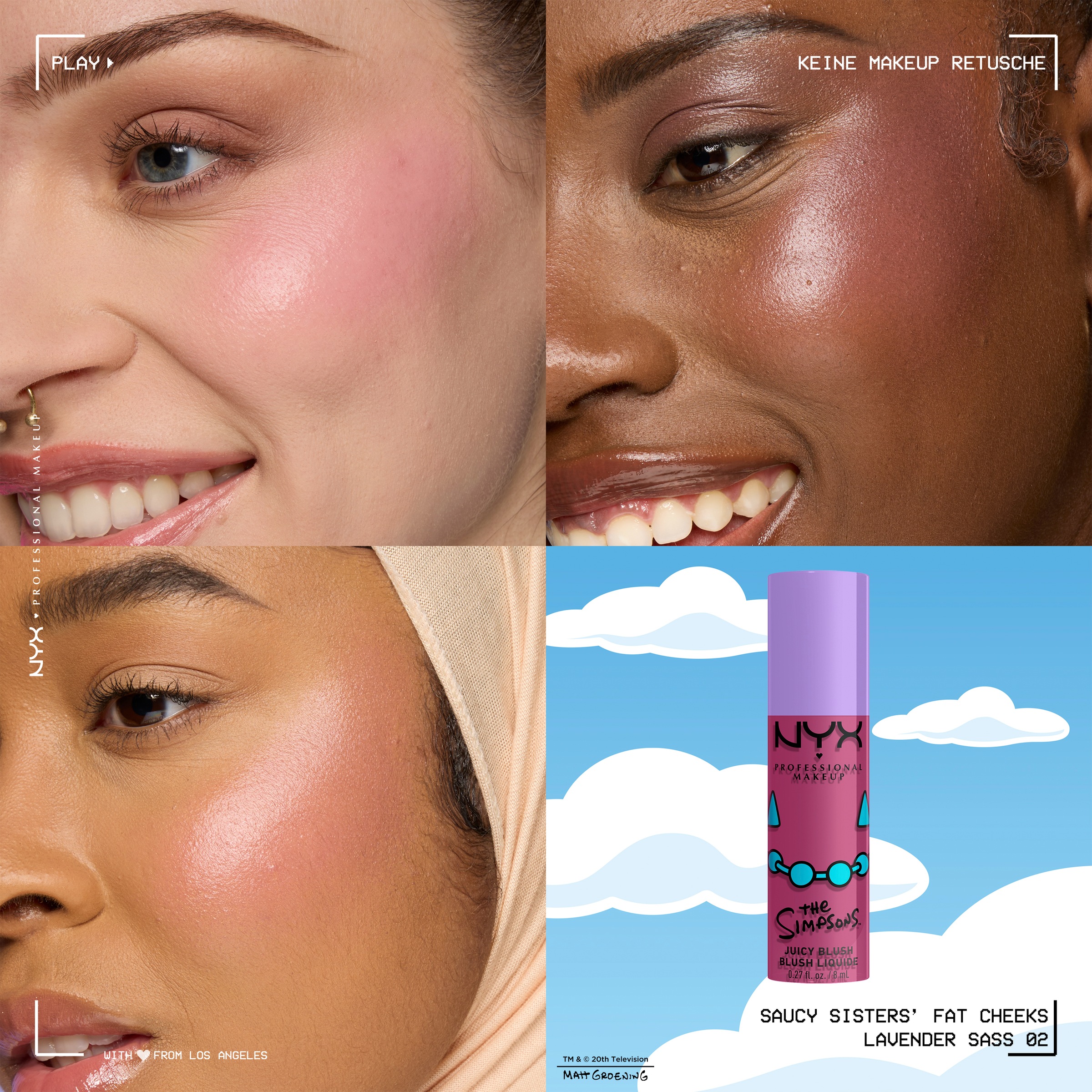 NYX PROFESSIONAL MAKEUP Rouge »SAUCY SISTERS LIQUID BLUSH«