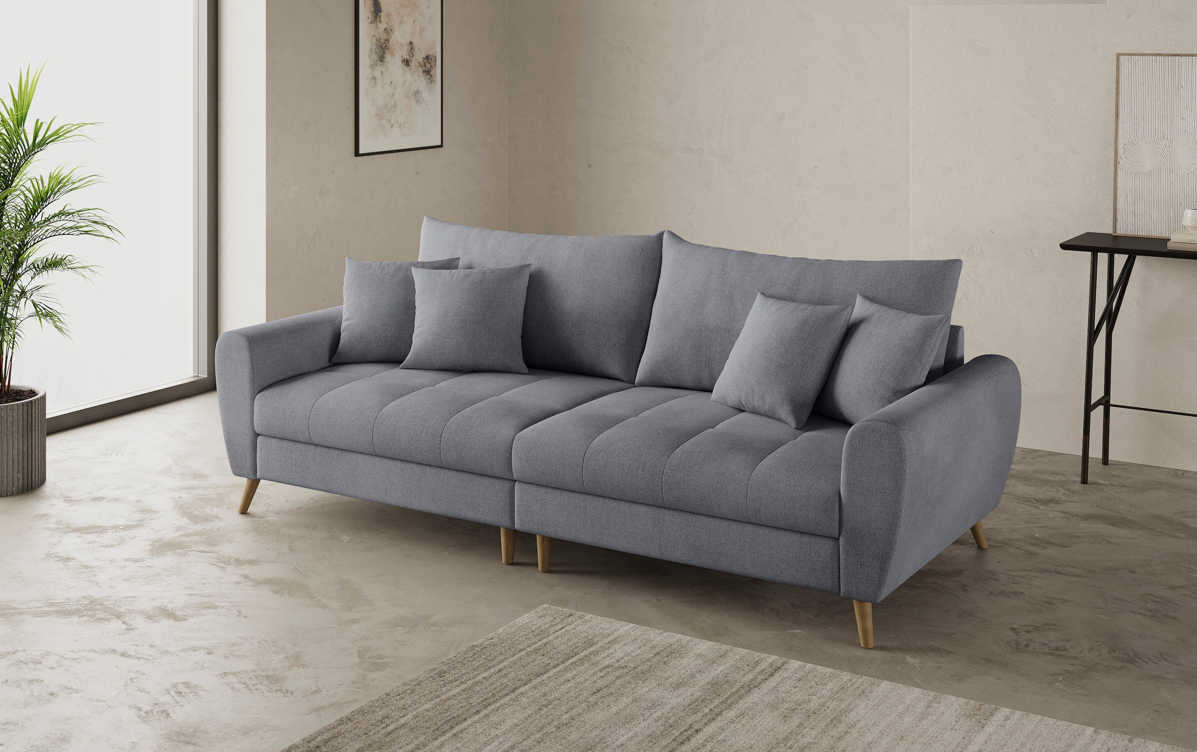 Home affaire Big-Sofa "Blackburn II", Wahlweise mit Kaltschaumpolsterung bi günstig online kaufen