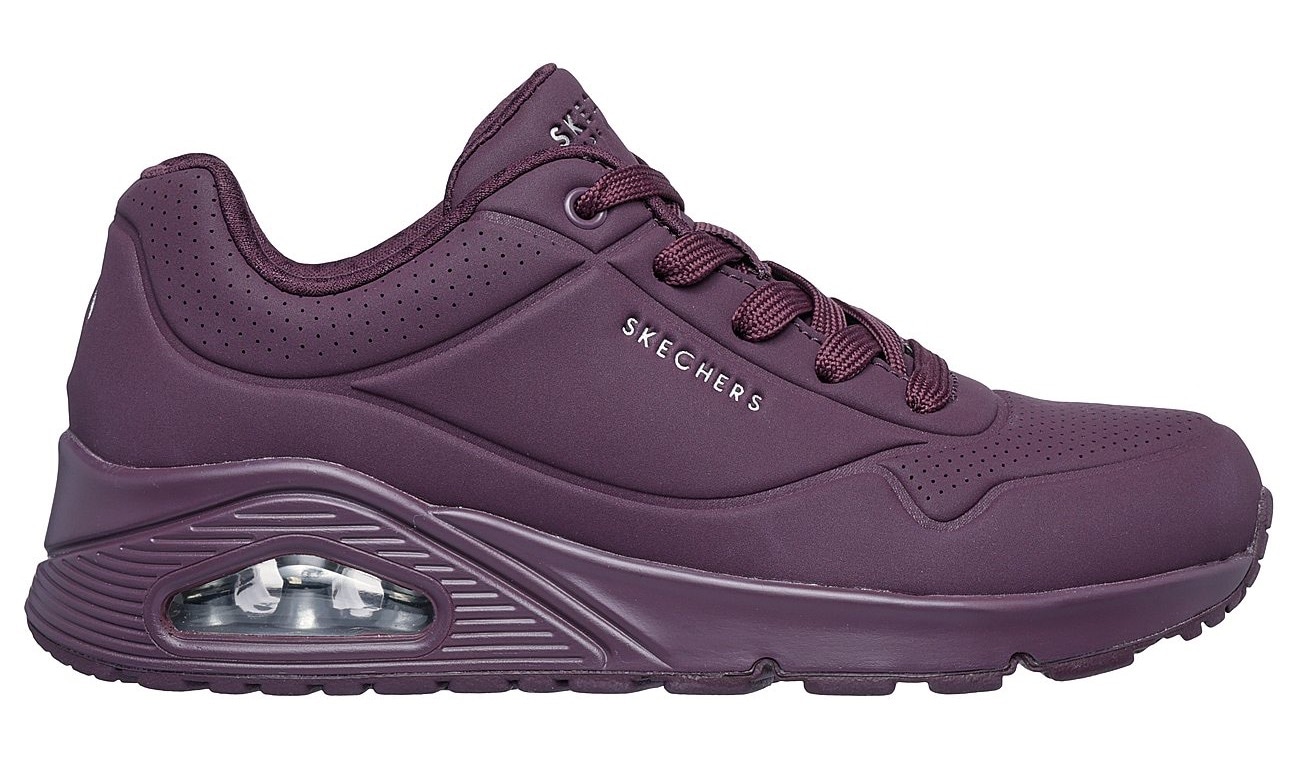 Skechers Wedgesneaker »UNO STAND ON AIR«, Freizeitschuh, Halbschuh, Schnürschuh weich gepolsterte Innensohle