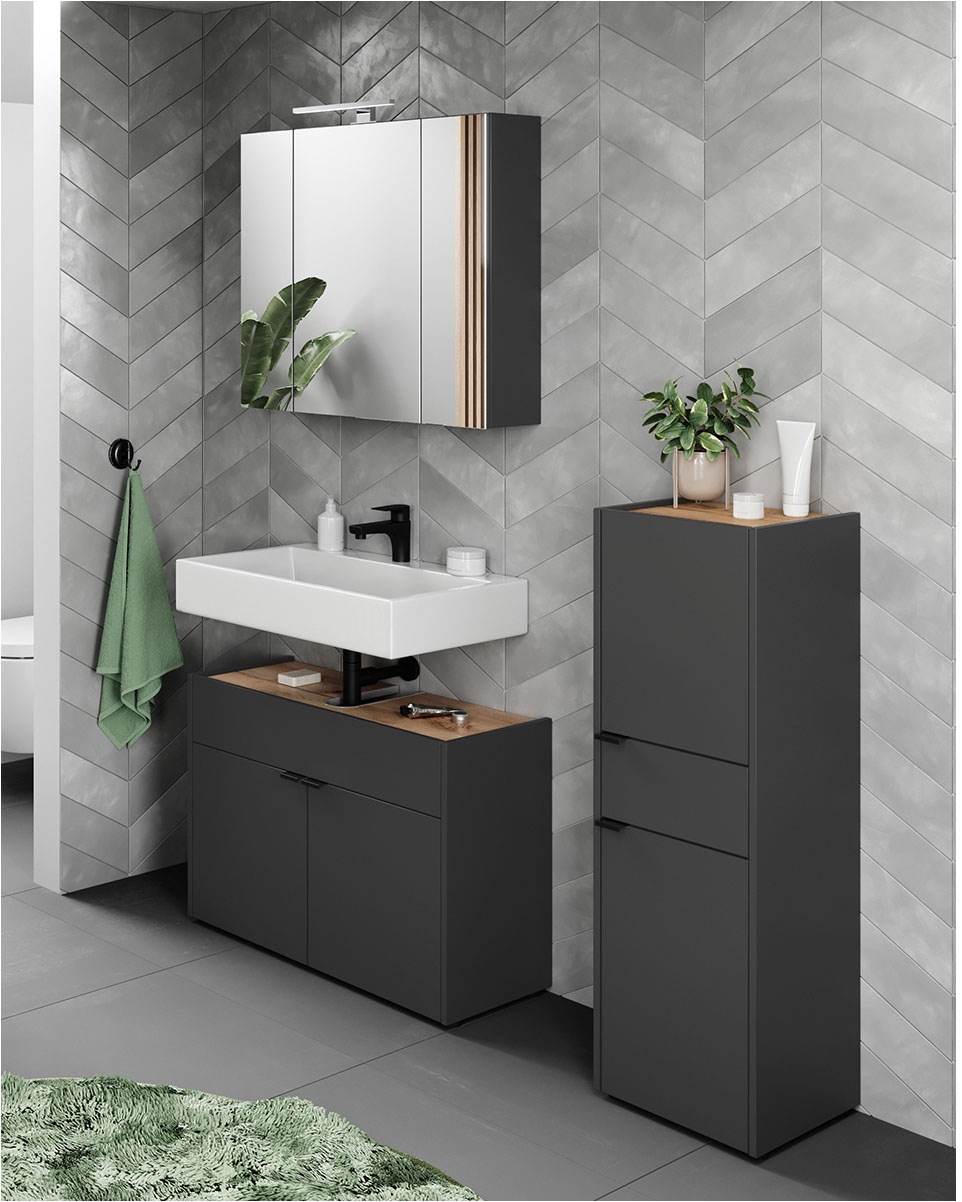 GERMANIA Badmöbel-Set »Ameca«, (3 St.), Badezimmer-Set aus Waschbeckenunter günstig online kaufen