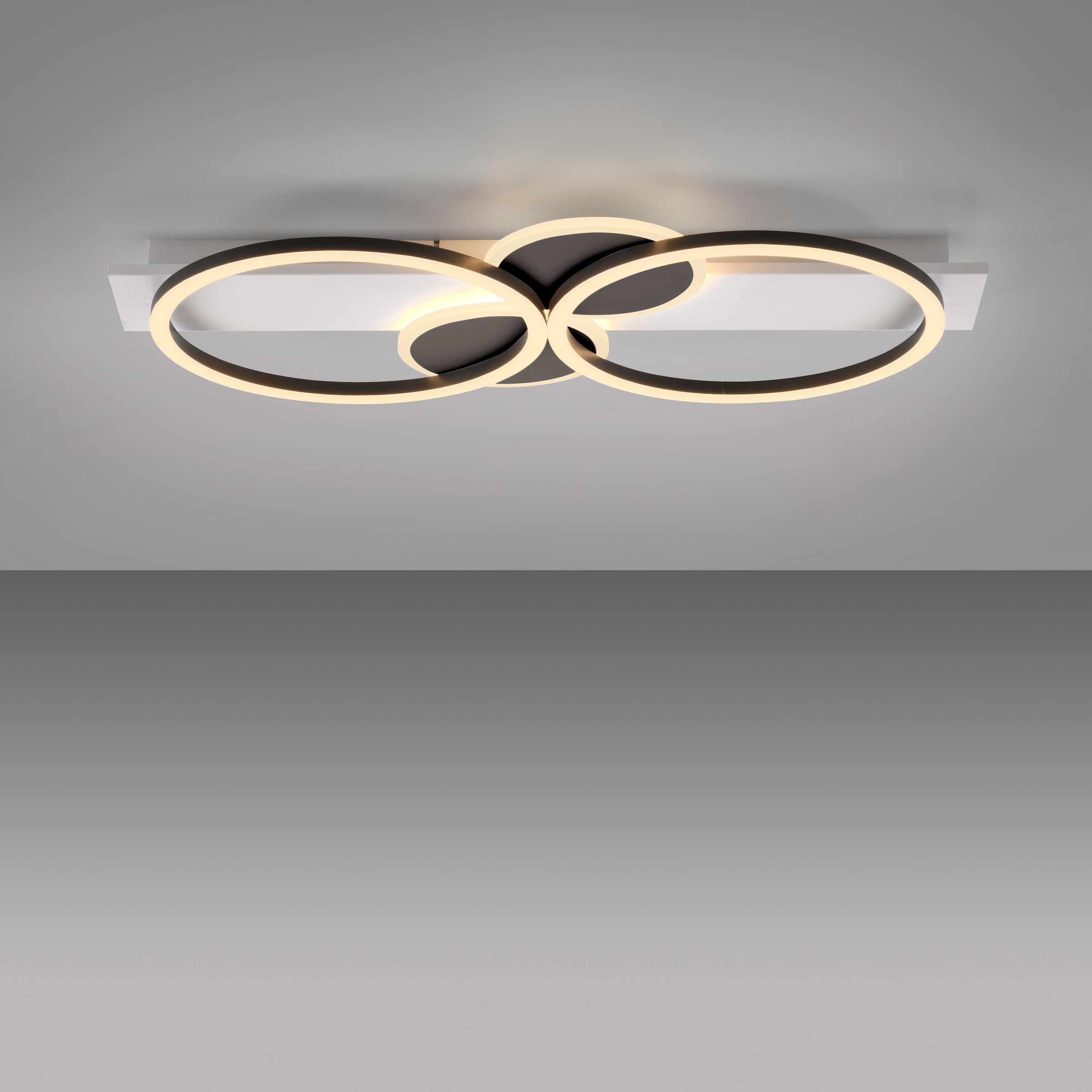 JUST LIGHT Deckenleuchte »TROOPER«, 2 flammig, Leuchtmittel LED-Board | LED fest integriert, LED, separat steuerbar (Schalter)