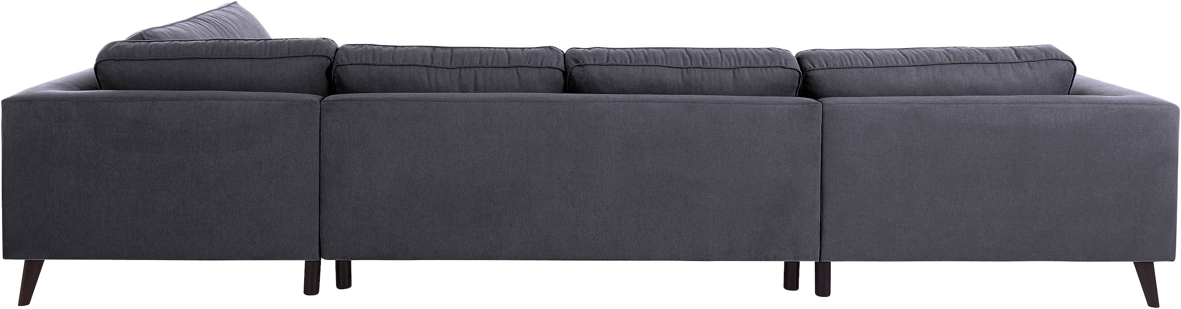 Home affaire Wohnlandschaft »Lumber Jack, viel Platz, bequem, Breite 354cm, hoher Fuß, U-Form« in moderner Optik