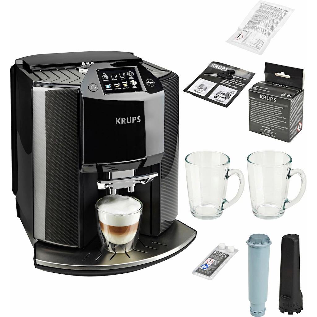 Krups Kaffeevollautomat »EA9078 Barista New Age«, Carbon, Espresso-Vollautomat, auch für gemahlenen Kaffee