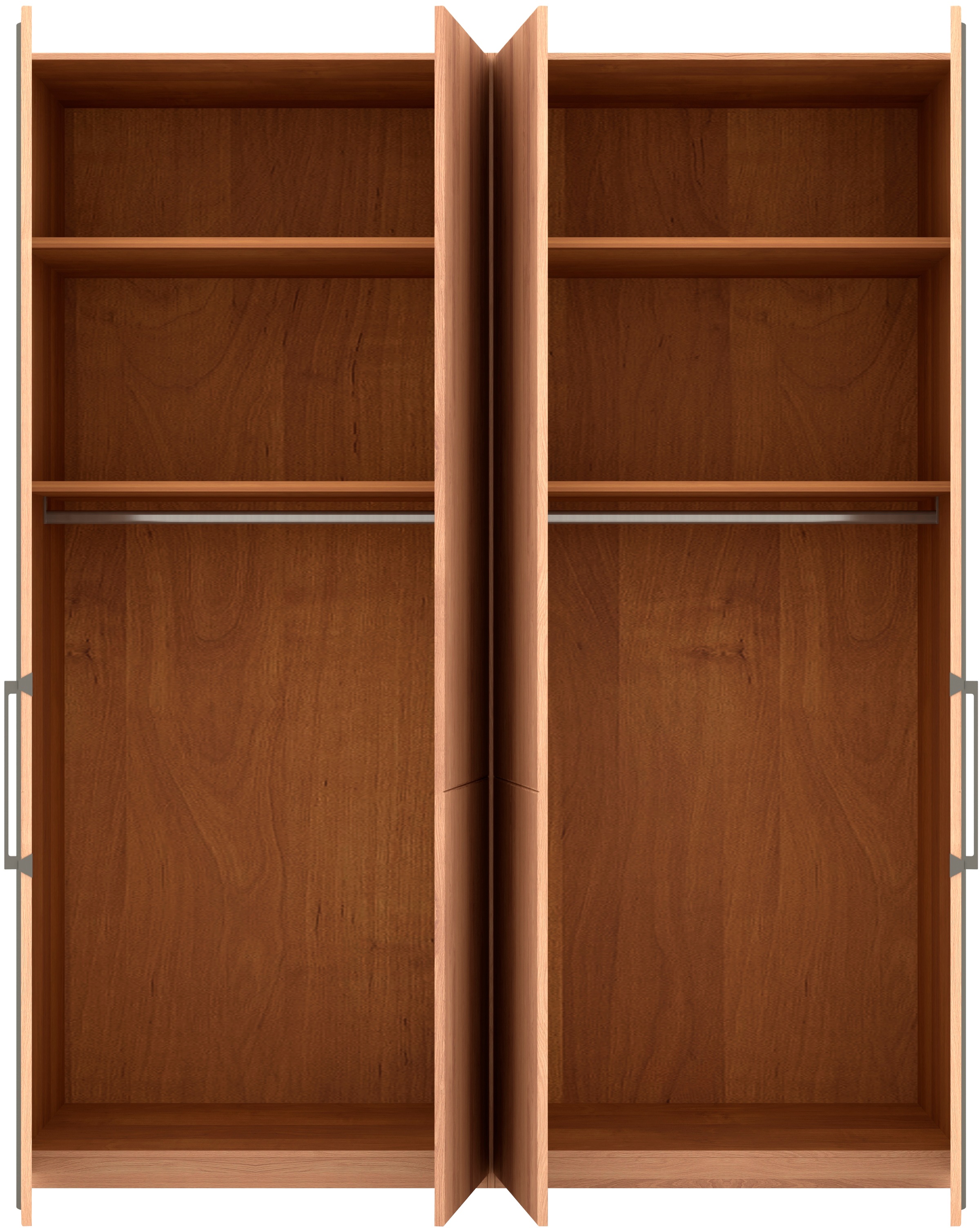 Musterring Drehtürenschrank »Sorrent, Kleiderschrank, teilmassiv Eiche«, (mit Türdämpfern, in 5 Breiten & 2 Höhen, extra Böden, MADE IN GERMANY), Türen in Eiche massiv mit Absetzung in Schiefer, verschiedene Maße