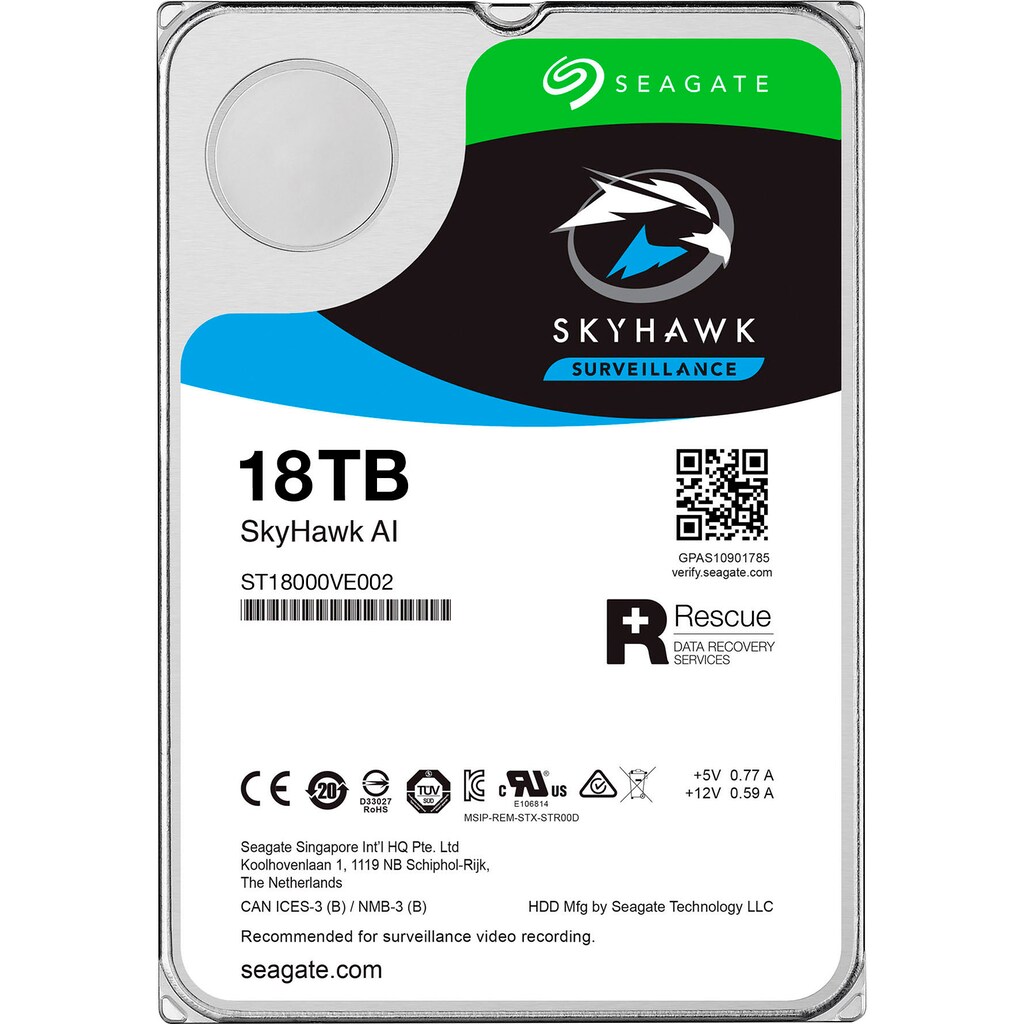 Seagate HDD-Festplatte »SkyHawk«, 3,5 Zoll, Anschluss SATA III