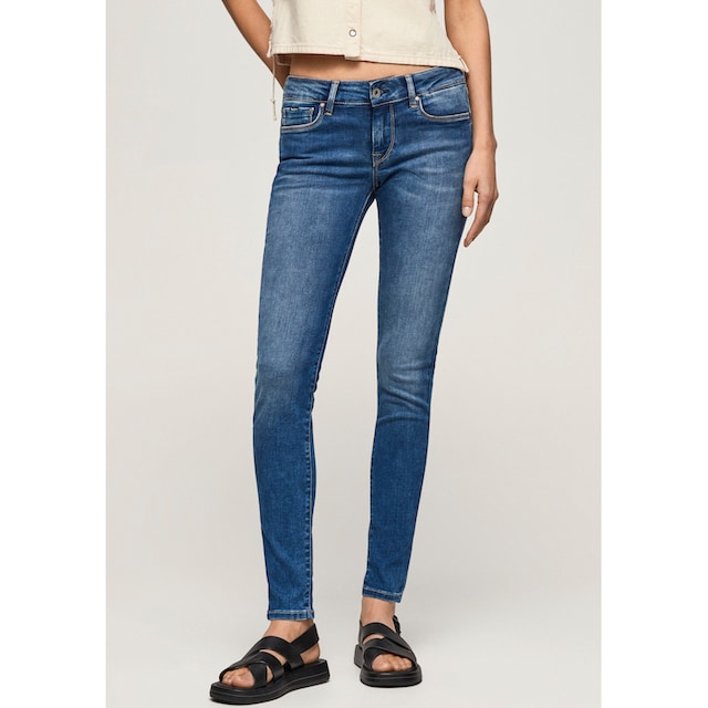 bequem »SOHO«, Stretch-Anteil im kaufen 1-Knopf Pepe mit Skinny-fit-Jeans und 5-Pocket-Stil Jeans Bund