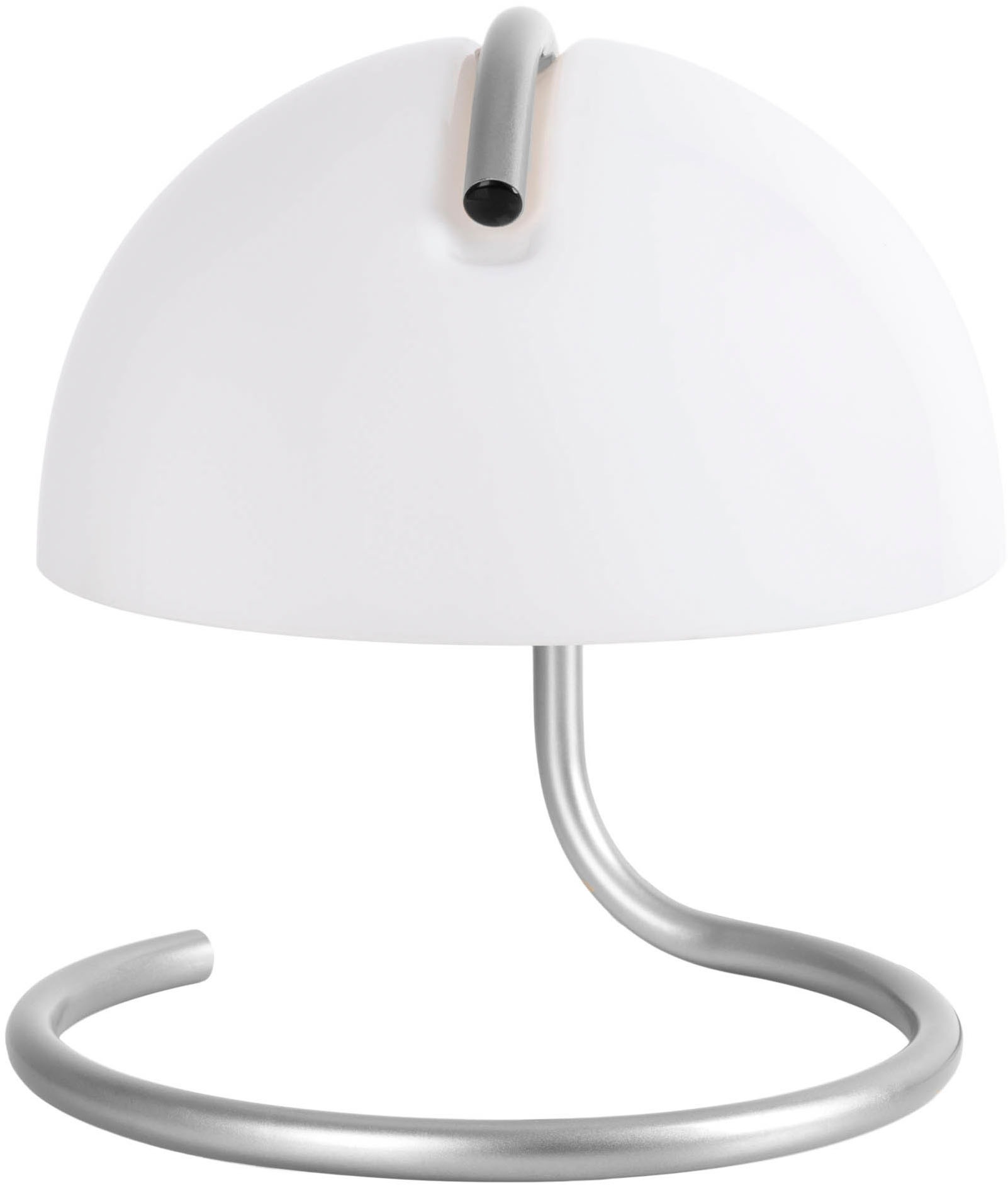 näve Tischleuchte »Burano« E27 1 Stk. halbkugelförmiger Glasschirm, 1x E27, Zuleitung schwarz 150cm