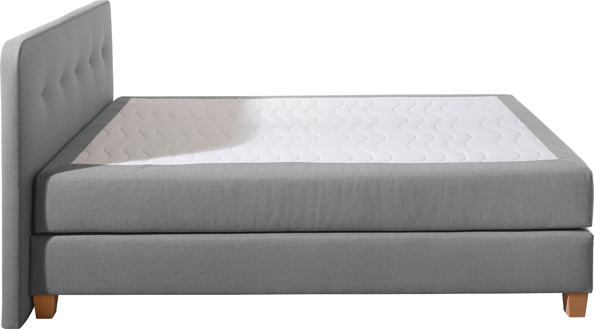 5. Bild von Home affaire Boxspringbett »Fargo«, in Überlänge 220 cm, mit Topper, 3 Ausführungen, 4, Breiten