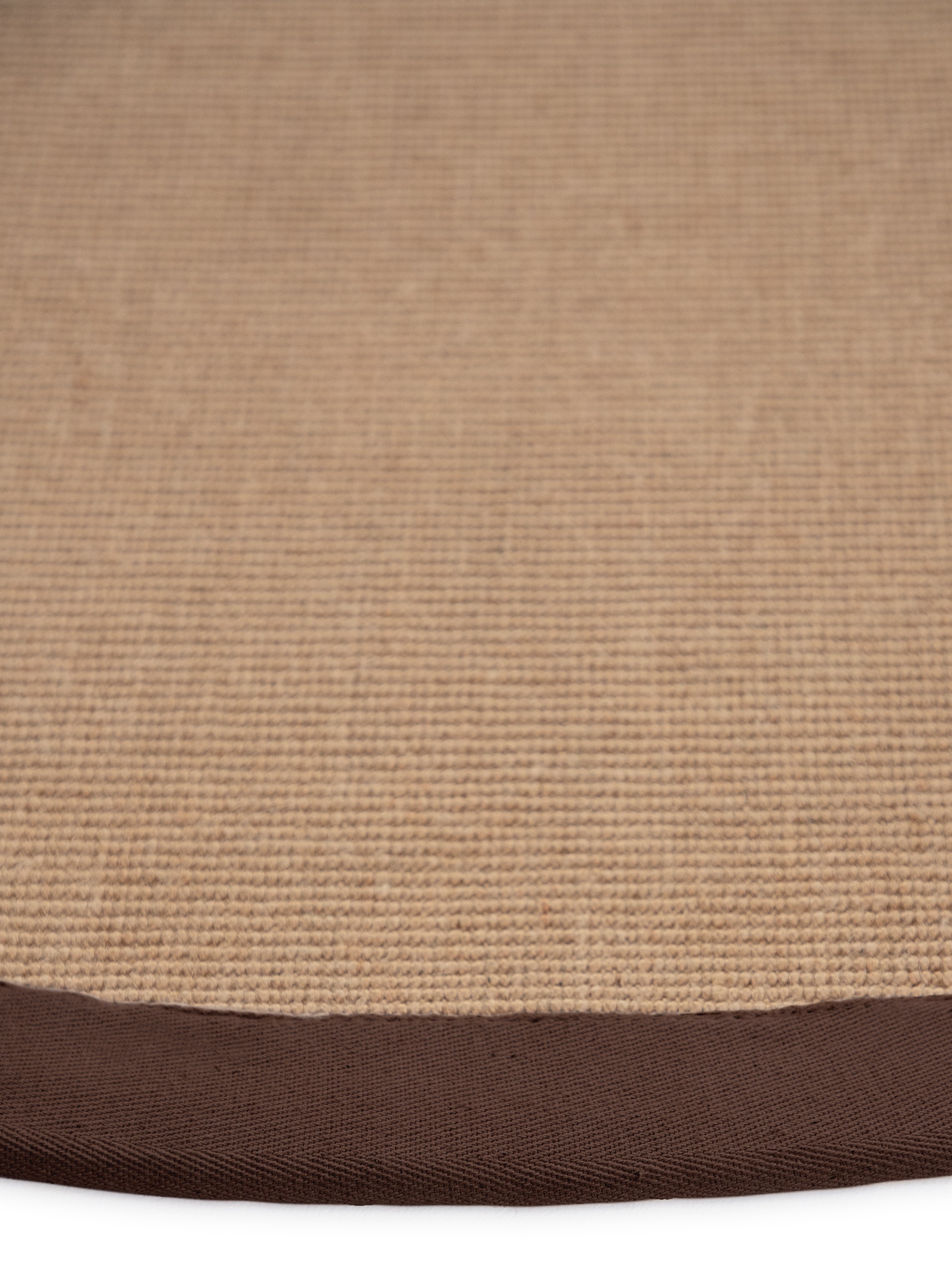 carpetfine Sisalteppich »Sisal«, rund, 5 mm Höhe, mit farbiger Bordüre, Anti-Rutsch Rückseite