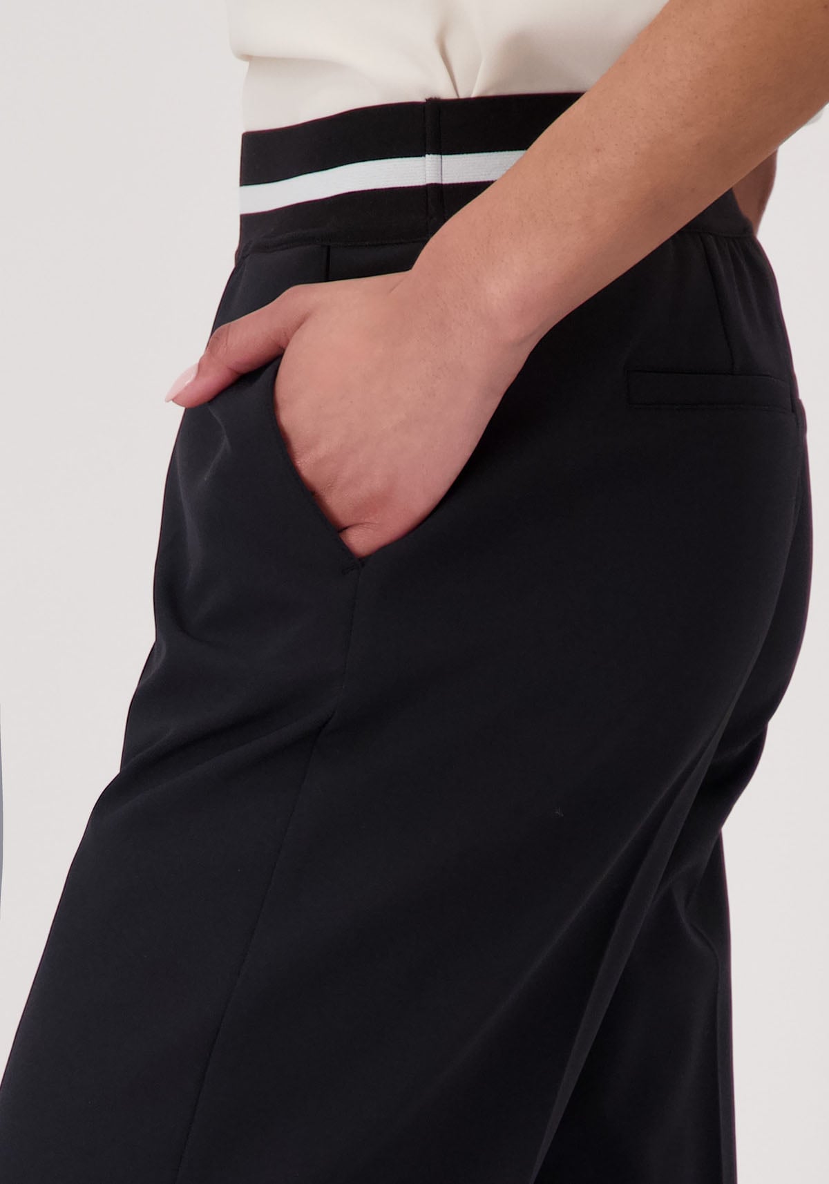 Monari Culotte, mit Streifenbündchen