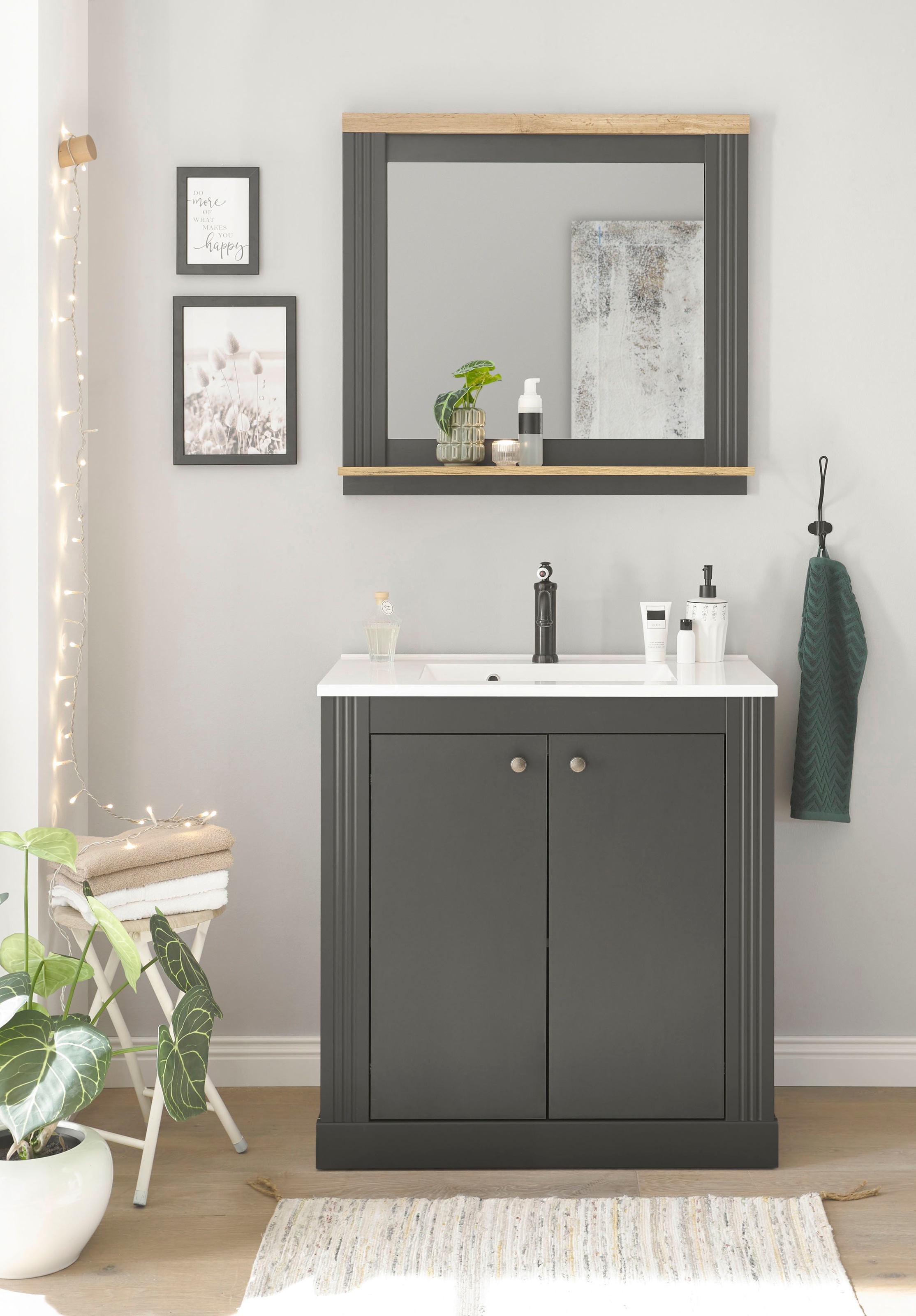 Home affaire Badmöbel-Set »WESTMINSTER, Bad im Landhausstil, 2-teiliges Bad günstig online kaufen