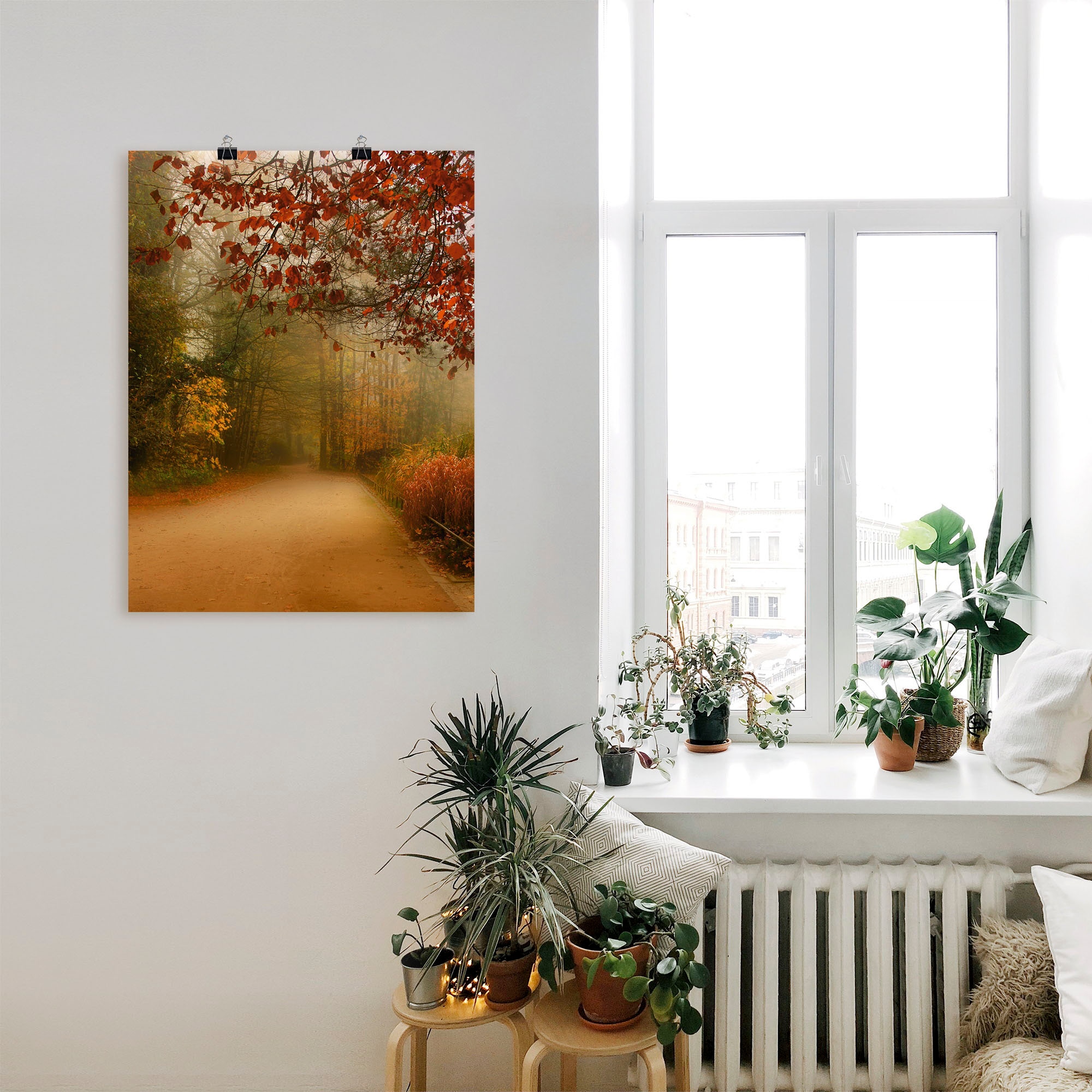 Artland Wandbild »Herbst im Park«, Vier Jahreszeiten, (1 St.), als Poster in verschied. Größen