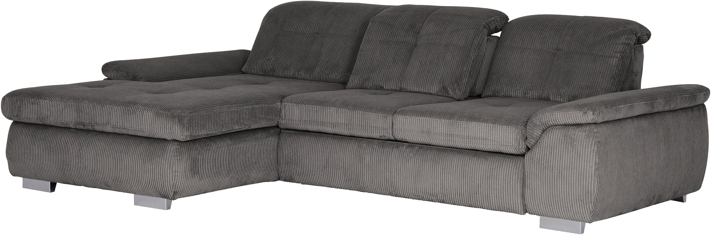 Die PlanBar Ecksofa »MP-IN16037 L-Form, Breite 289 cm, mit Kaltschaum-Polsterung« mit Sitztiefenverstellung & Zierkissen