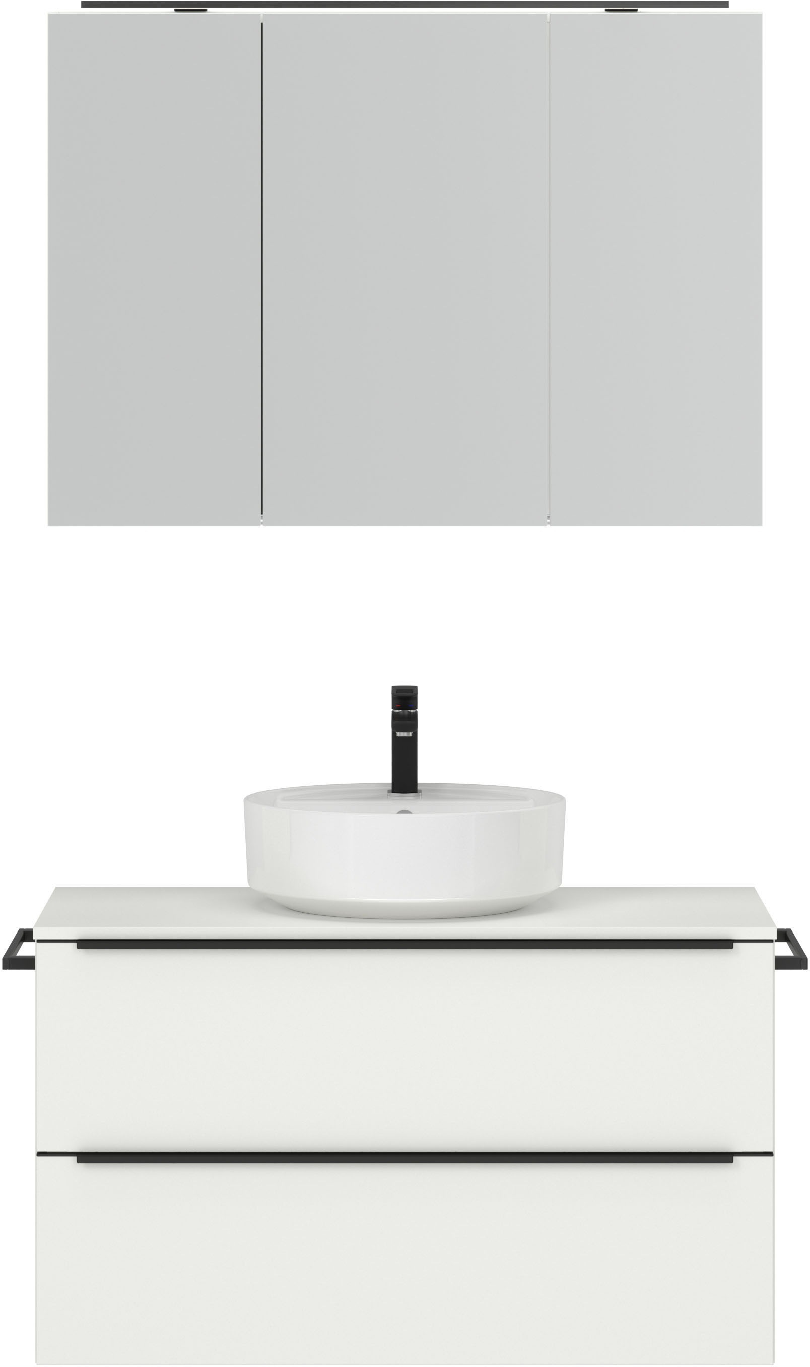 nobilia® Badmöbel-Set »Alvene« vormontiert, mit Soft-Close, 2 Stk. tlg. ink günstig online kaufen