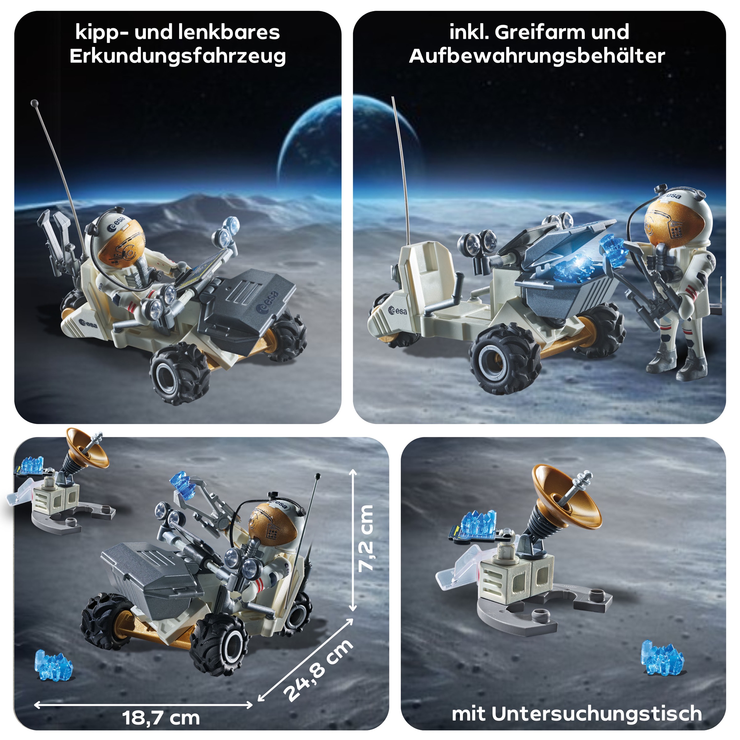 Playmobil® Konstruktions-Spielset »Weltraummission (71734), Playmobil Action Heroes«, (57 St.), Made in Europe