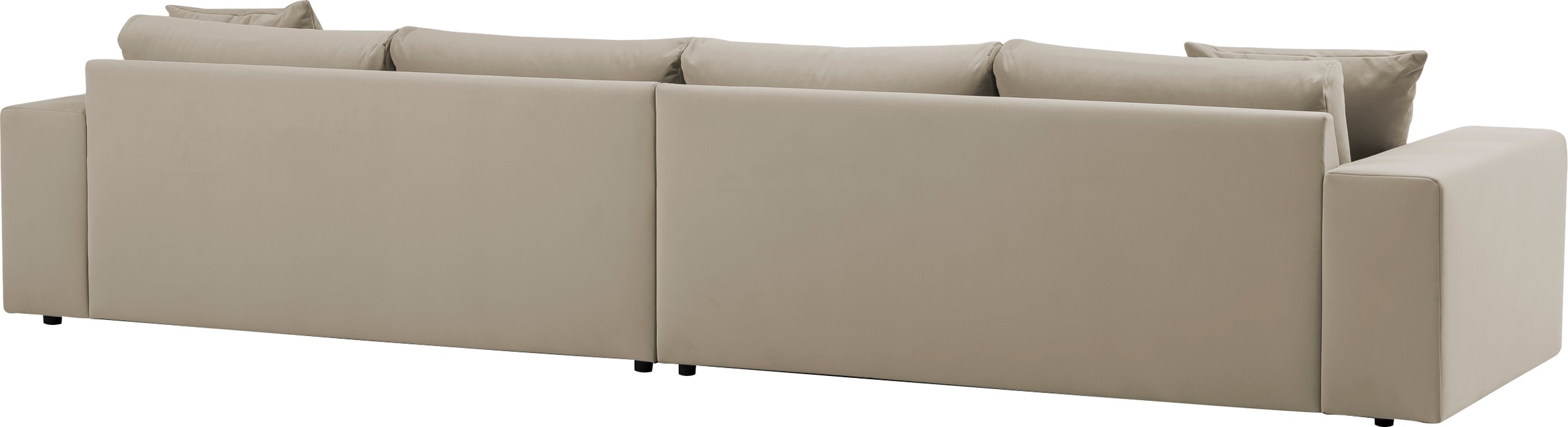 andas 4-Sitzer »SLEETLAND XXL in Samtvelours oder Vintage-Leder-Optik«, besonders groß und bequem