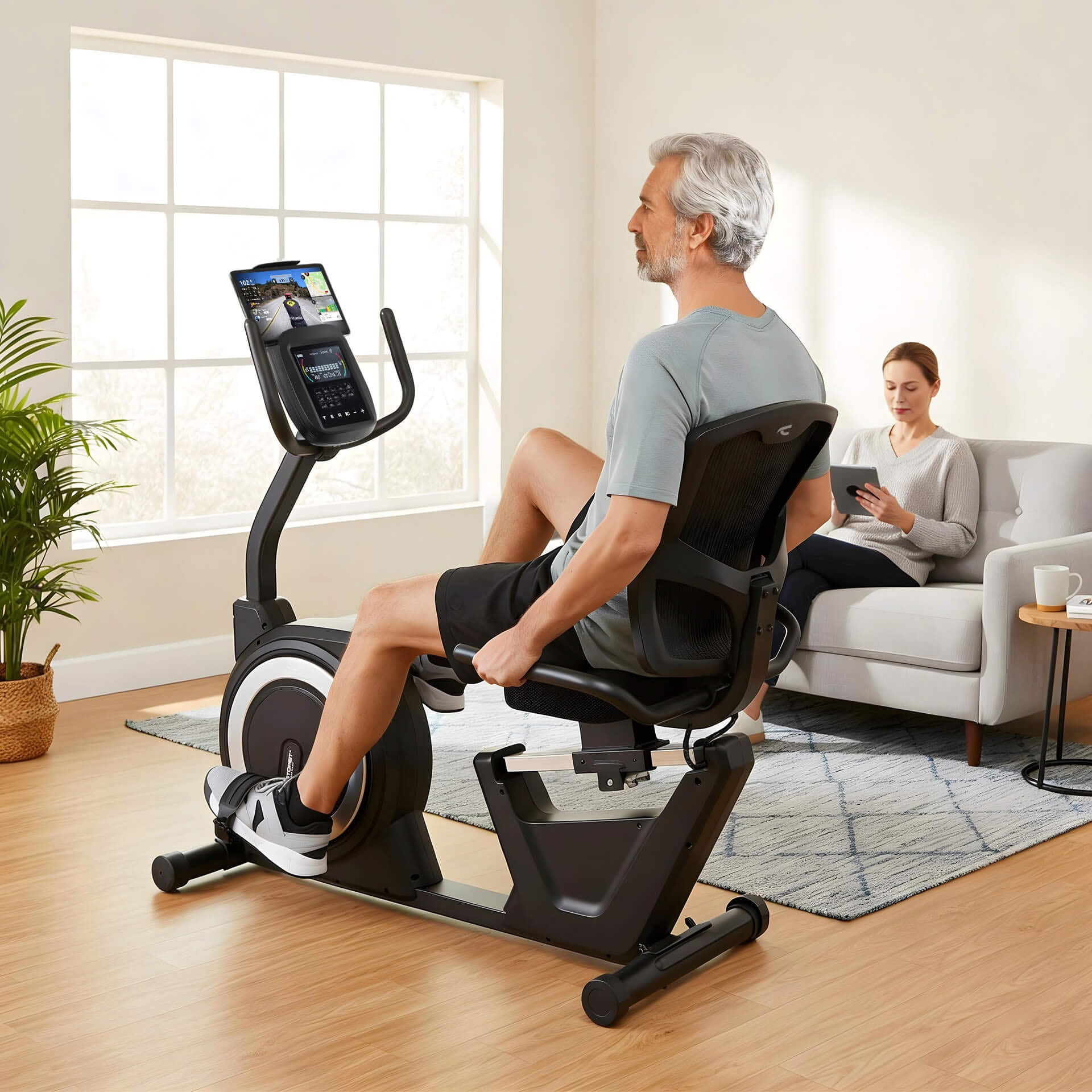 Christopeit Sport® Liege-Ergometer »Sitz-Ergometer RS 4000« 150 kg max. Benutzergewicht, Fahrrad, 32 Widerstandsstufen