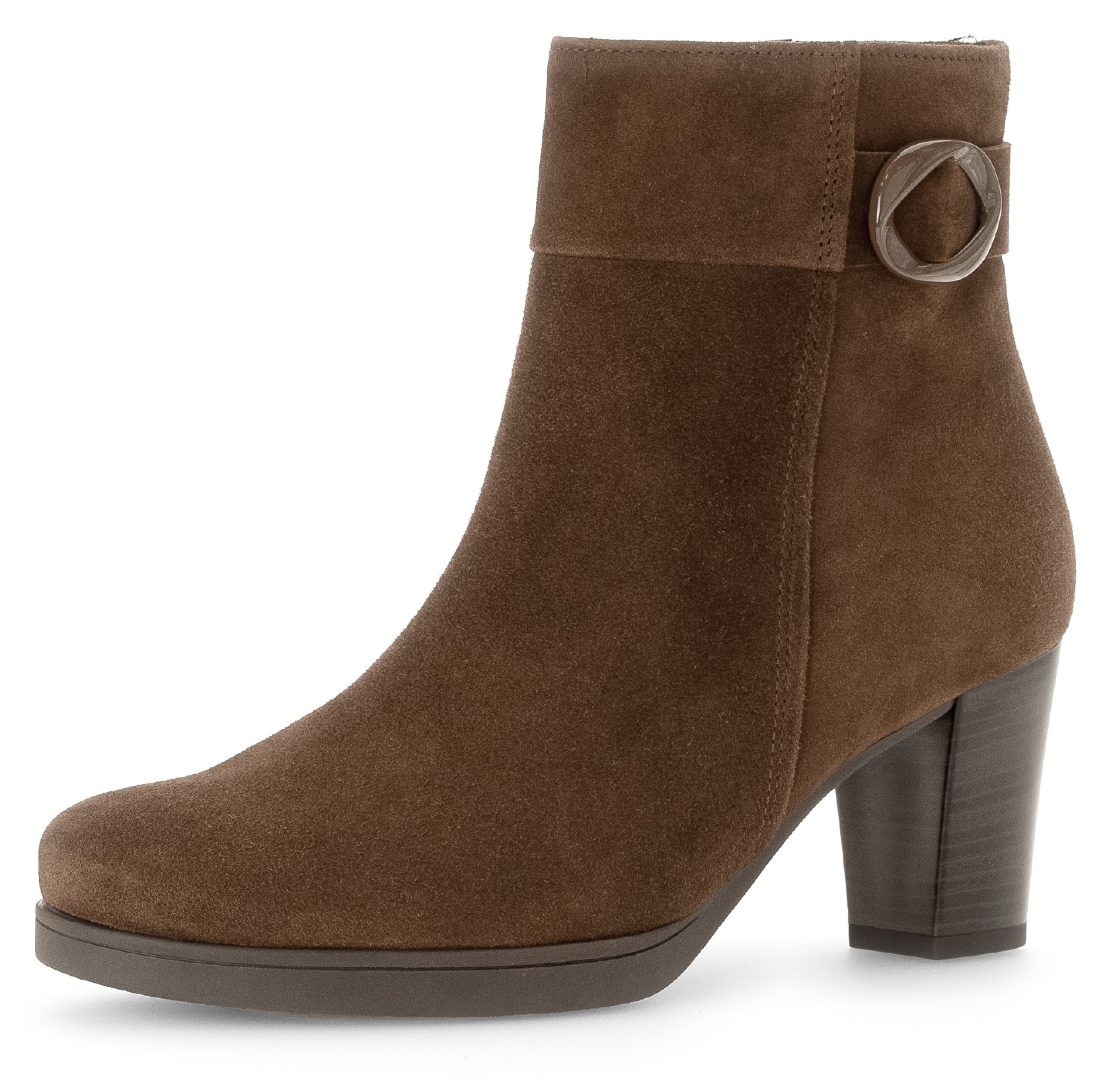 Gabor Stiefelette »Ancona«, Blockabsatz, Ankle Boots mit trendiger Schaftgestaltung