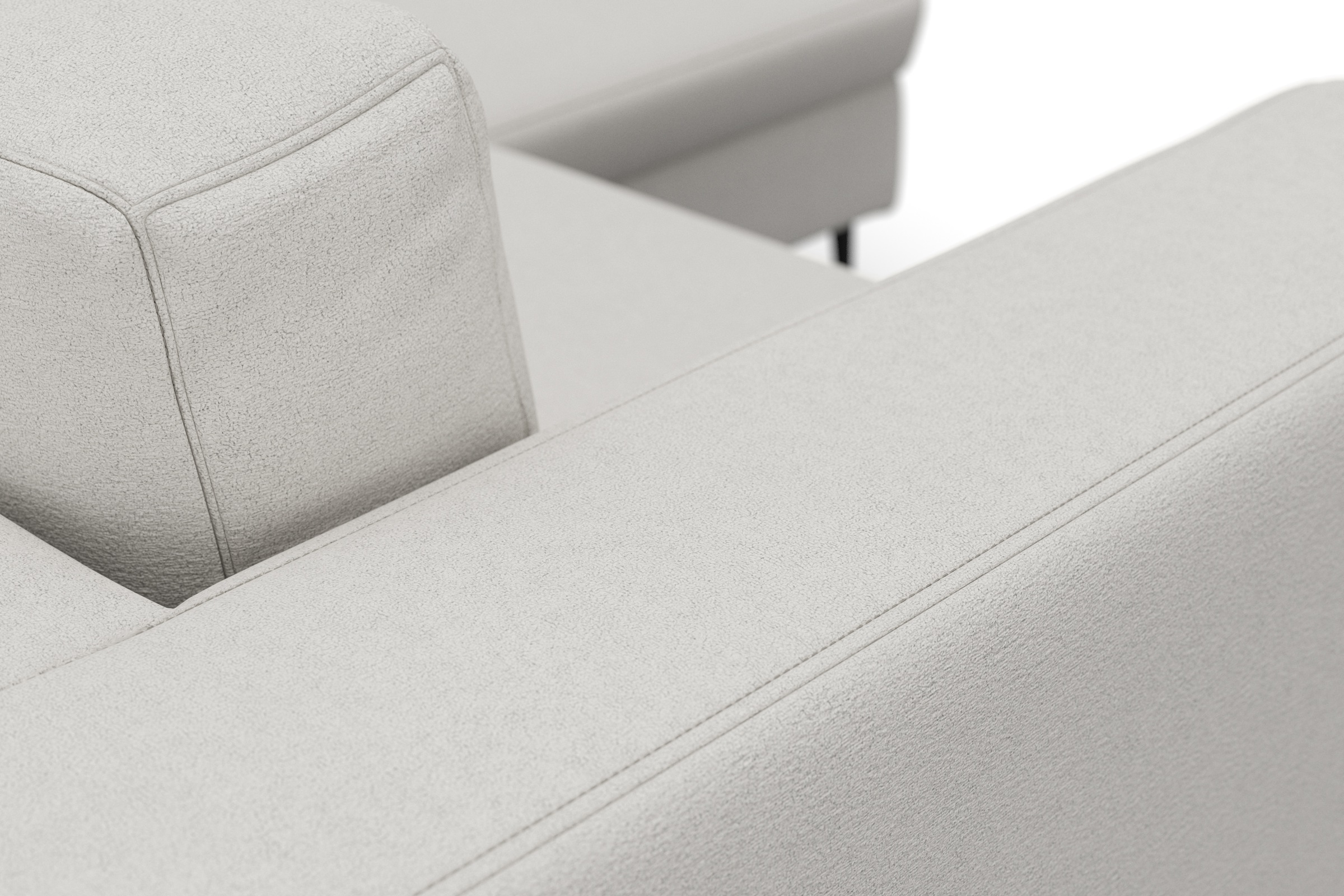 DOMO collection Ecksofa »Modica kompakt und elegant, Breite 244, L-Form«, moderne Optik mit extrabreiter Recamiere, auch in Cord